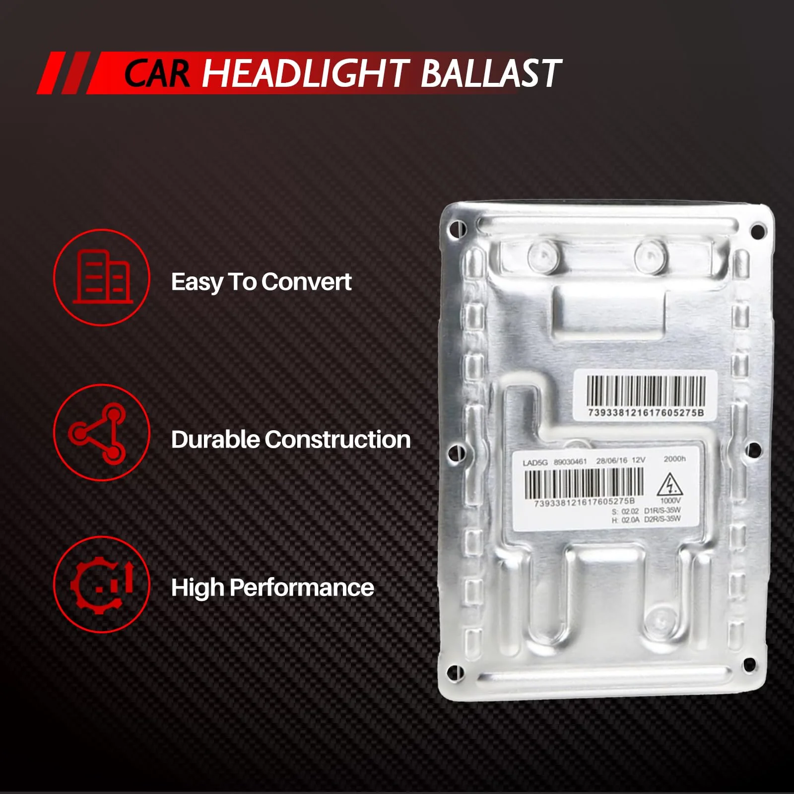 Merautop SJ 12 Pin Headlight Ballast Module, Xenon Control Unit Ballast Replacement for Laguna II (2001-2005), Car Accessories Part# 89030461 8E0907391A 3D0907391A 3D0909157 3D0909158 - Image 5
