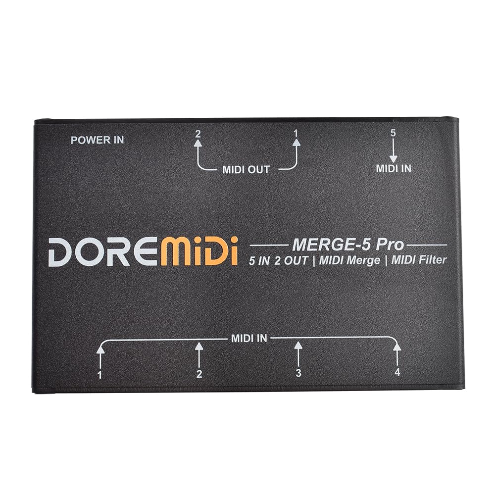 MERGE-5 Pro Can Merge Up To 5 MIDI Input Signals Into 1 MIDI Data Stream Can Be Output Directly Through 2 MIDI Interfaces - Image 3