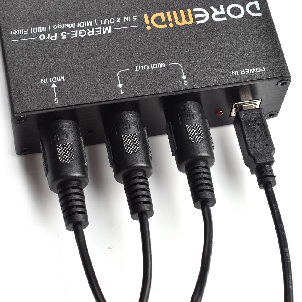 MERGE-5 Pro Can Merge Up To 5 MIDI Input Signals Into 1 MIDI Data Stream Can Be Output Directly Through 2 MIDI Interfaces - Image 7