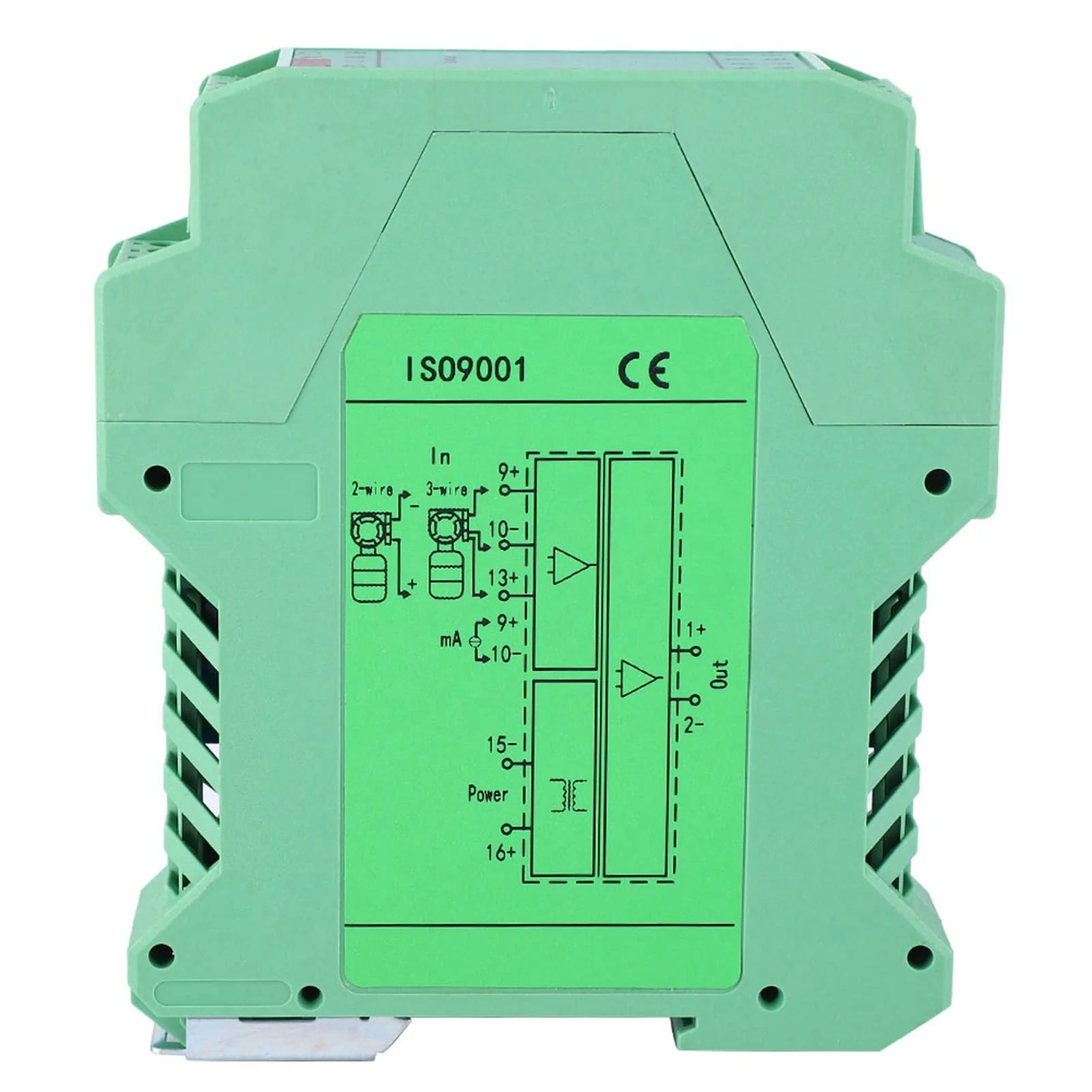 messumformer 4-20mA to 0-10V Converter, Transmitter 4-20mA PLC Detect Conditioner DC 24V Current Isolator (One in One Out) - Image 4