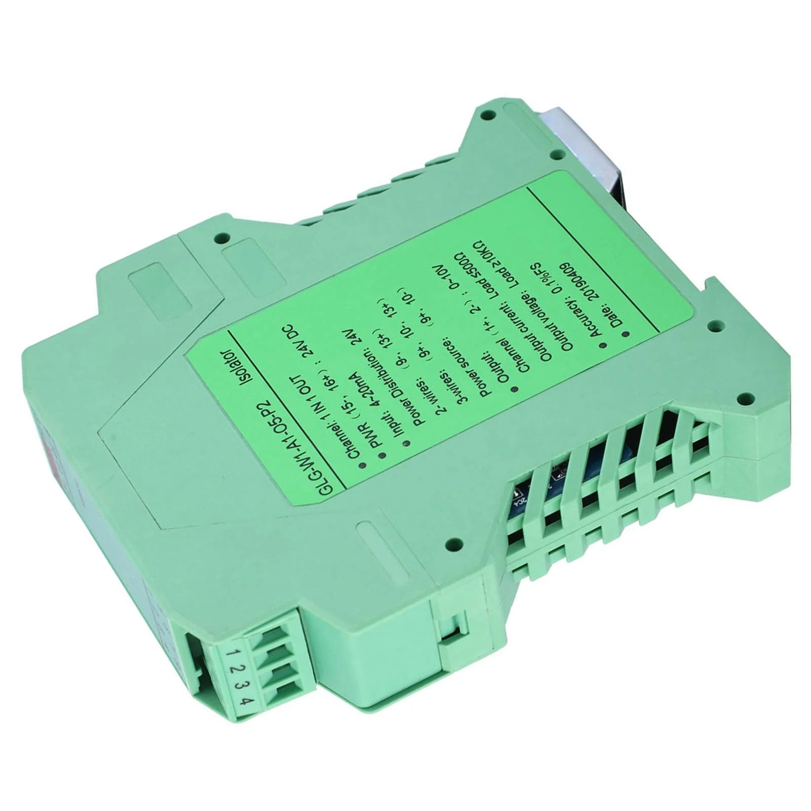 messumformer 4-20mA to 0-10V Converter, Transmitter 4-20mA PLC Detect Conditioner DC 24V Current Isolator (One in One Out) - Image 8