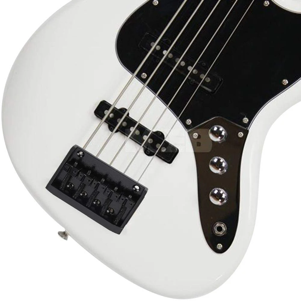 Metal 5 String Guitar Saddle Bridge Plate Electric Bass Bridge Tailpiece Replacement Accessory(Black) - Image 7