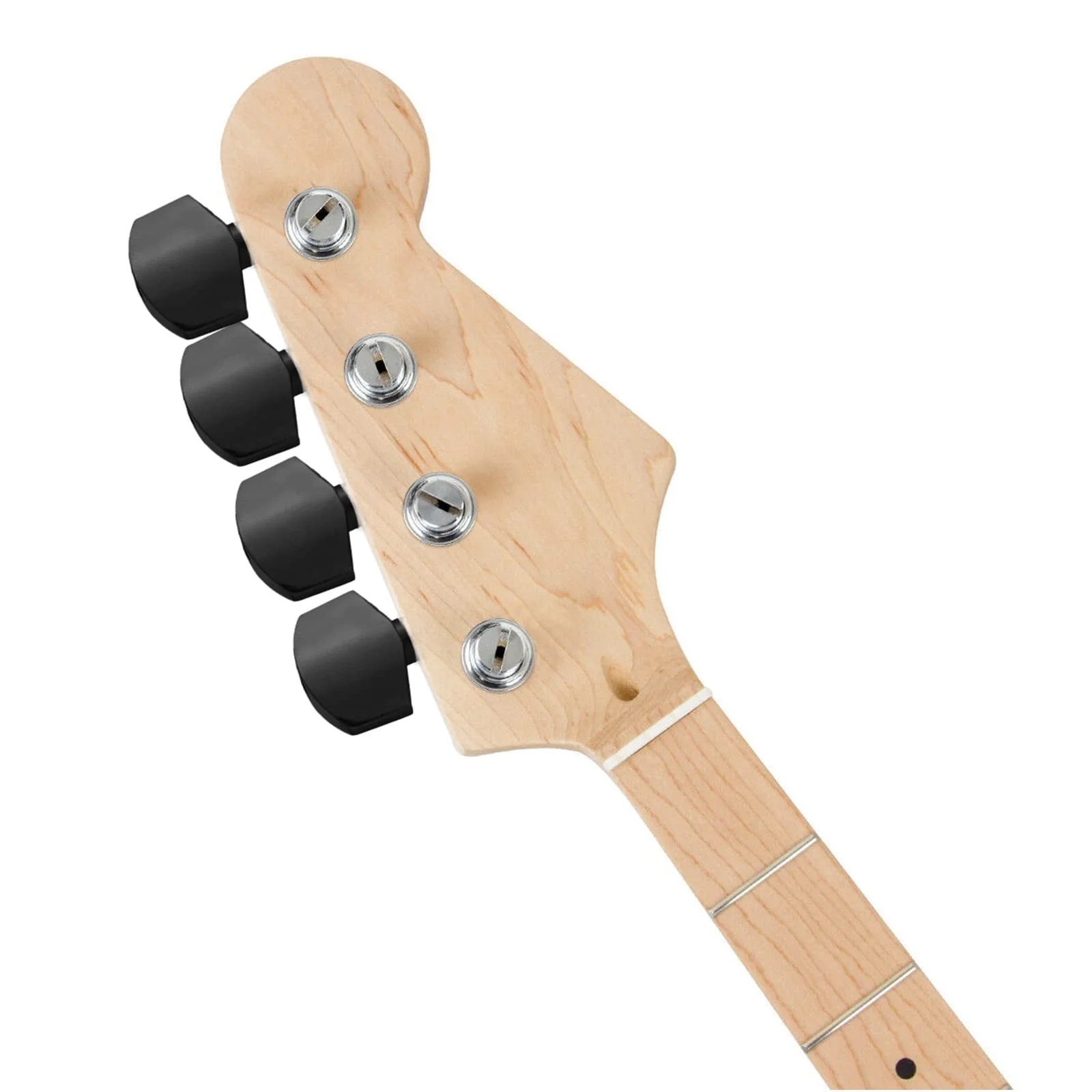 Metal Black Guitar Tuning Peg Buttons, Square Shape Tuning Key Button Heads Tuners Machine Handle for Folk Electric and Acoustic Guitar, Pack of 6 - Image 2