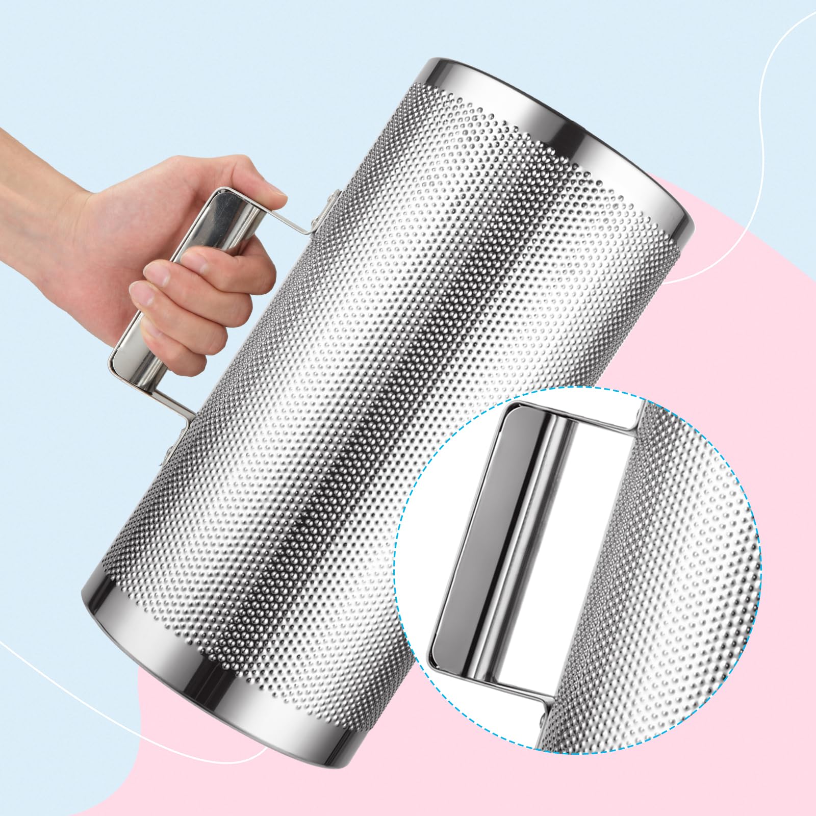 Metal Guiro Instrument, 12" x 6" Stainless Steel Guiro Shaker with Scraper Latin Percussion Instrument Musical Training Tool, Guira Dominicana - Image 4