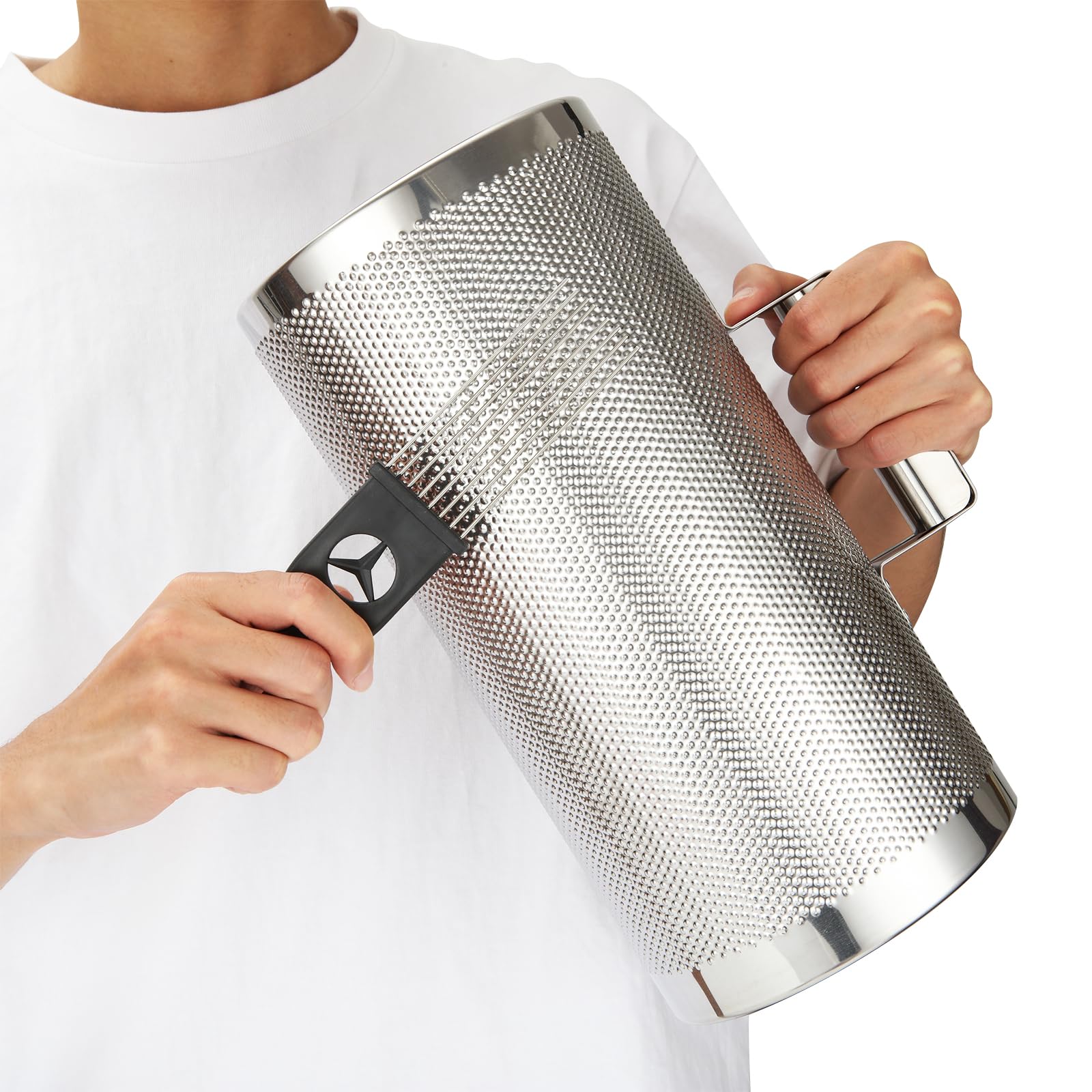 Metal Guiro Instrument, 12" x 6" Stainless Steel Guiro Shaker with Scraper Latin Percussion Instrument Musical Training Tool, Guira Dominicana - Image 6