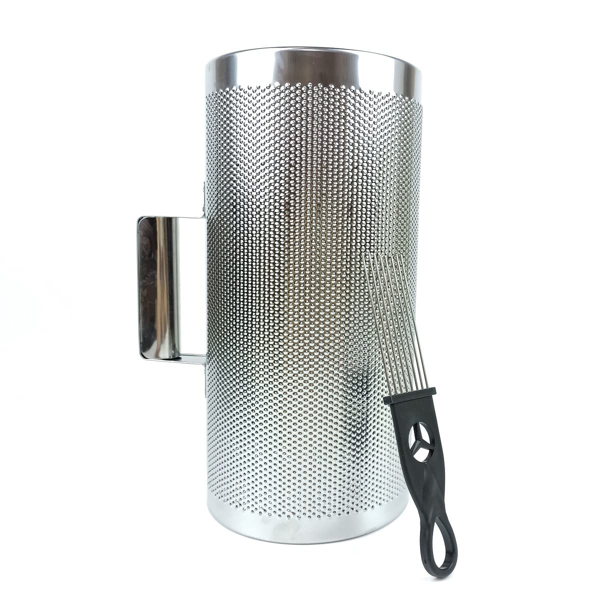 Metal Guiro Percussion Instrument Training Tool with Scraper, Latin Percussion Musical Band Accompaniment (Silver-12X6inch) Silver-12X6inch - Image 2