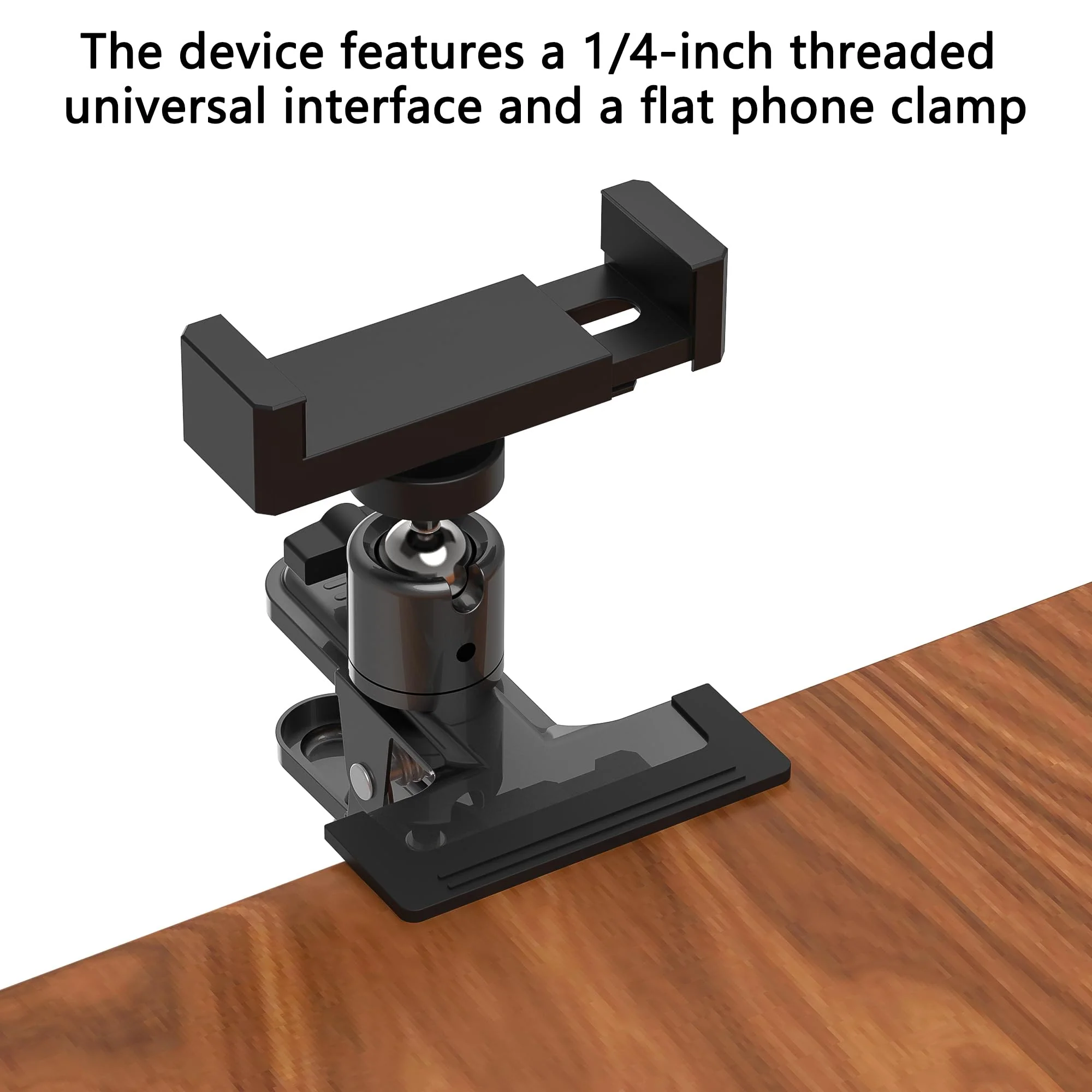 Metal holder Clip Clamp Mount 360 Degree Rotation 1/4 inch Screw for iPhone 16 15 14 13 12 series Samsung Oneplus Xiaomi Cell Phones and Arlo/Blink/Eufycam/Wyze/Nest/reolink/Tapo camera series for Phone - Image 6