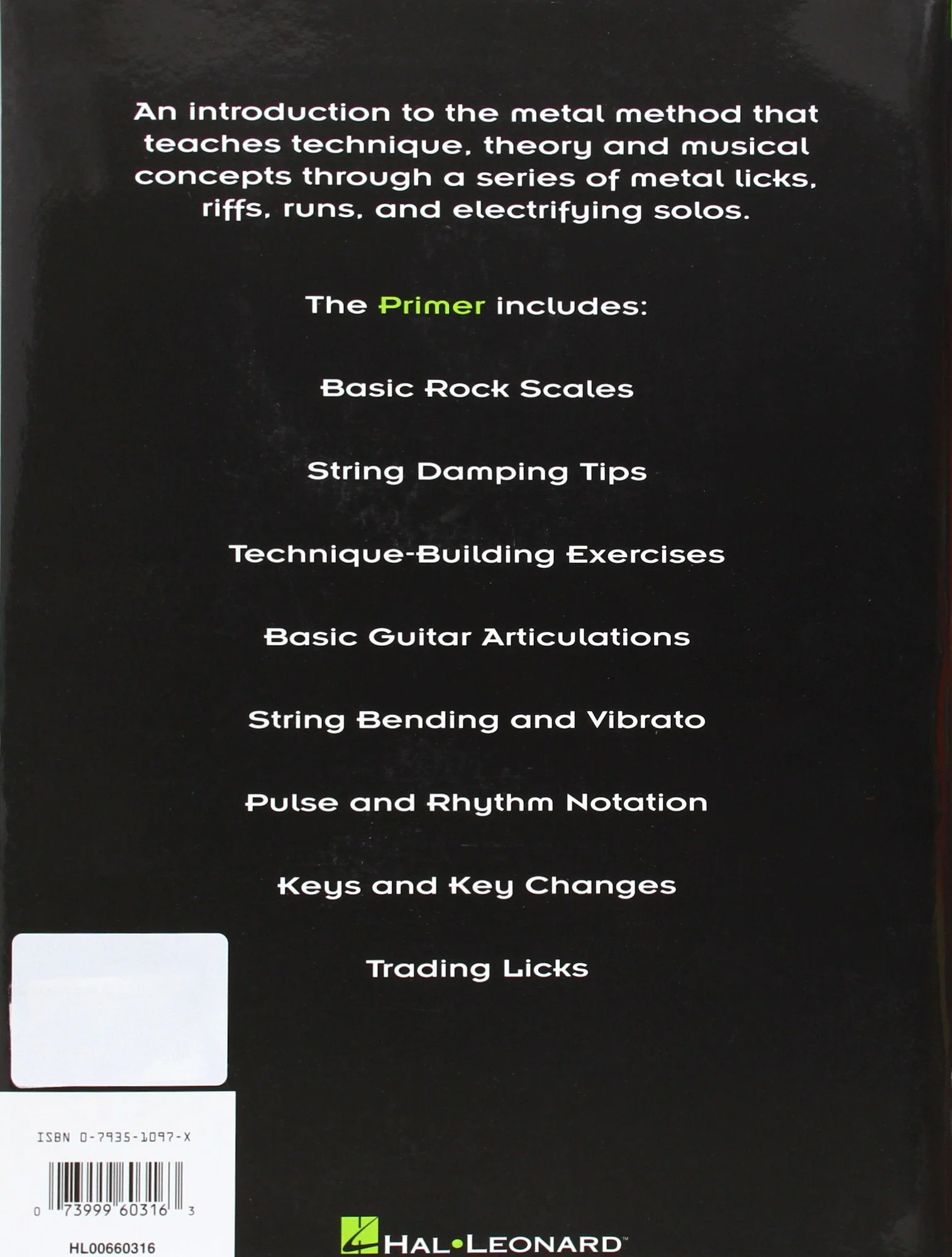 Metal Lead Guitar Primer Book/Online Audio (Troy Stetina) - Image 2