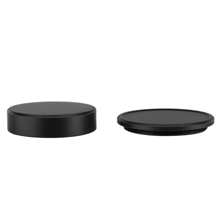 Metal M39 Body Cap and Rear Lens Cap Set, CNC Machined Aluminum Alloy Camera Front Body & Lens Rear Cover for Leica Thread Mount (LTM) L39 M39 39mm Screw Mount (LSM) Cameras Lenses (Black) Body Cap+Rear Lens Cap Set Black - Image 6