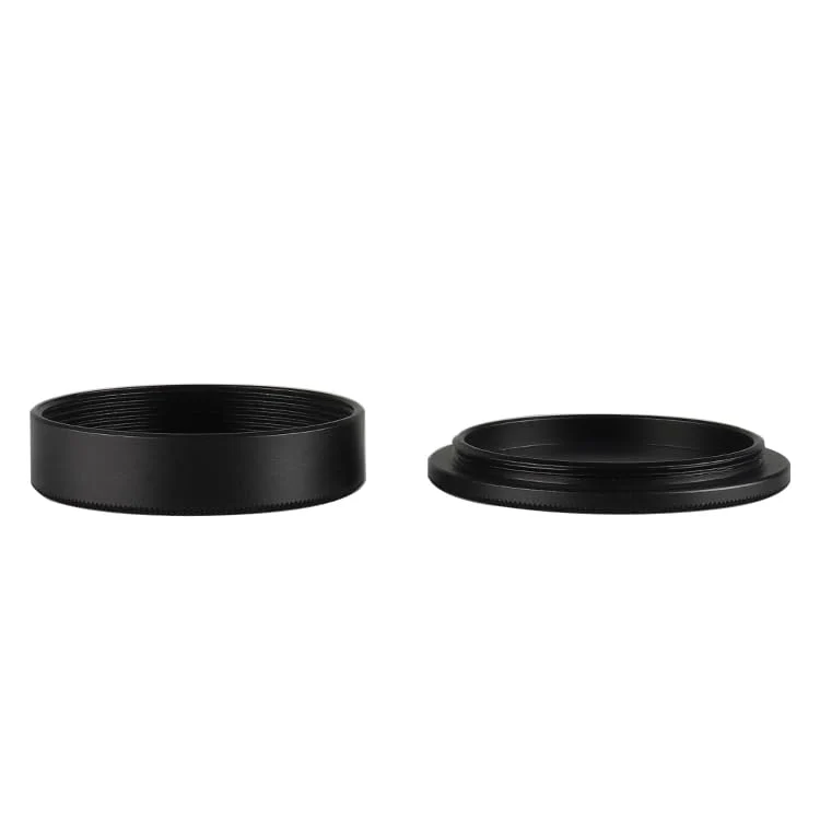 Metal M39 Body Cap and Rear Lens Cap Set, CNC Machined Aluminum Alloy Camera Front Body & Lens Rear Cover for Leica Thread Mount (LTM) L39 M39 39mm Screw Mount (LSM) Cameras Lenses (Black) Body Cap+Rear Lens Cap Set Black - Image 7
