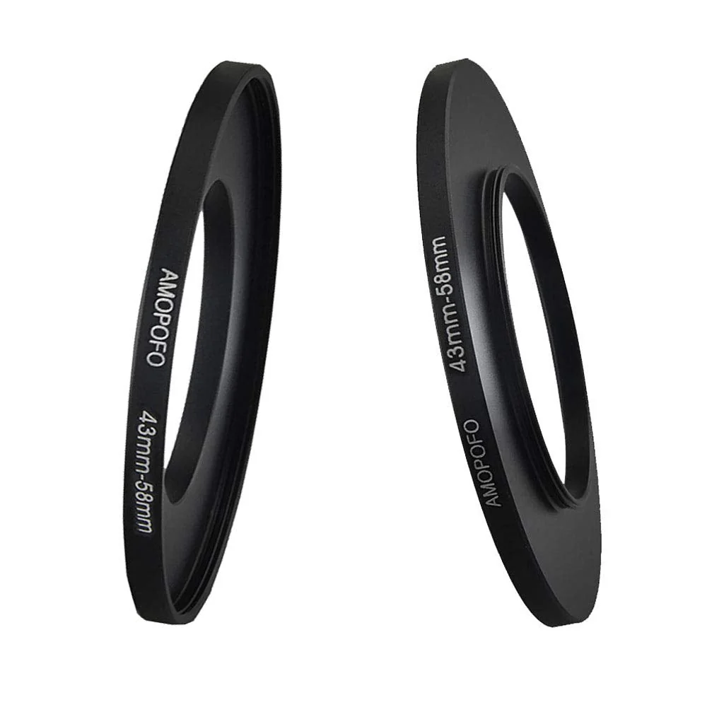 Metal Step Up Ring Adapter 43mm to 58mm Step-Up Lens Adapter Ring for Filters, Made of CNC Machined Space Aluminum with Matte Black Electroplated Finish… - Image 2