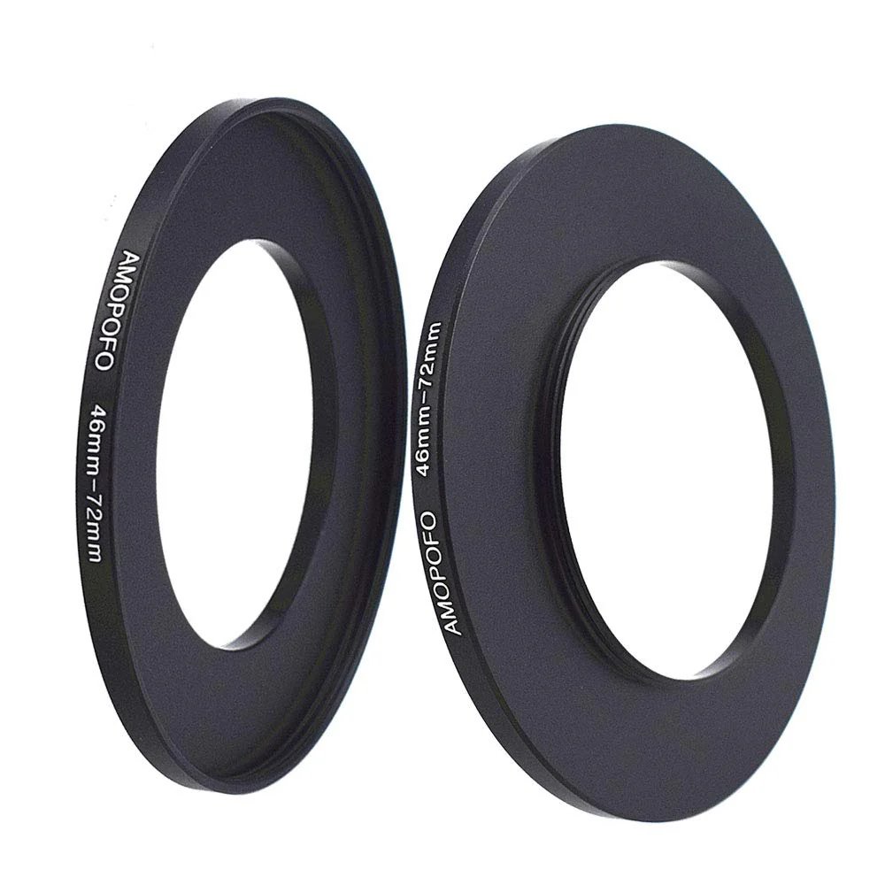 Metal Step Up Ring Adapter 46mm to 72mm Step-Up Lens Adapter Ring for Filters UV,ND,CPL Camera Filters, Compatible with All 46mm Camera Lenses & 72mm Accessories - Image 2