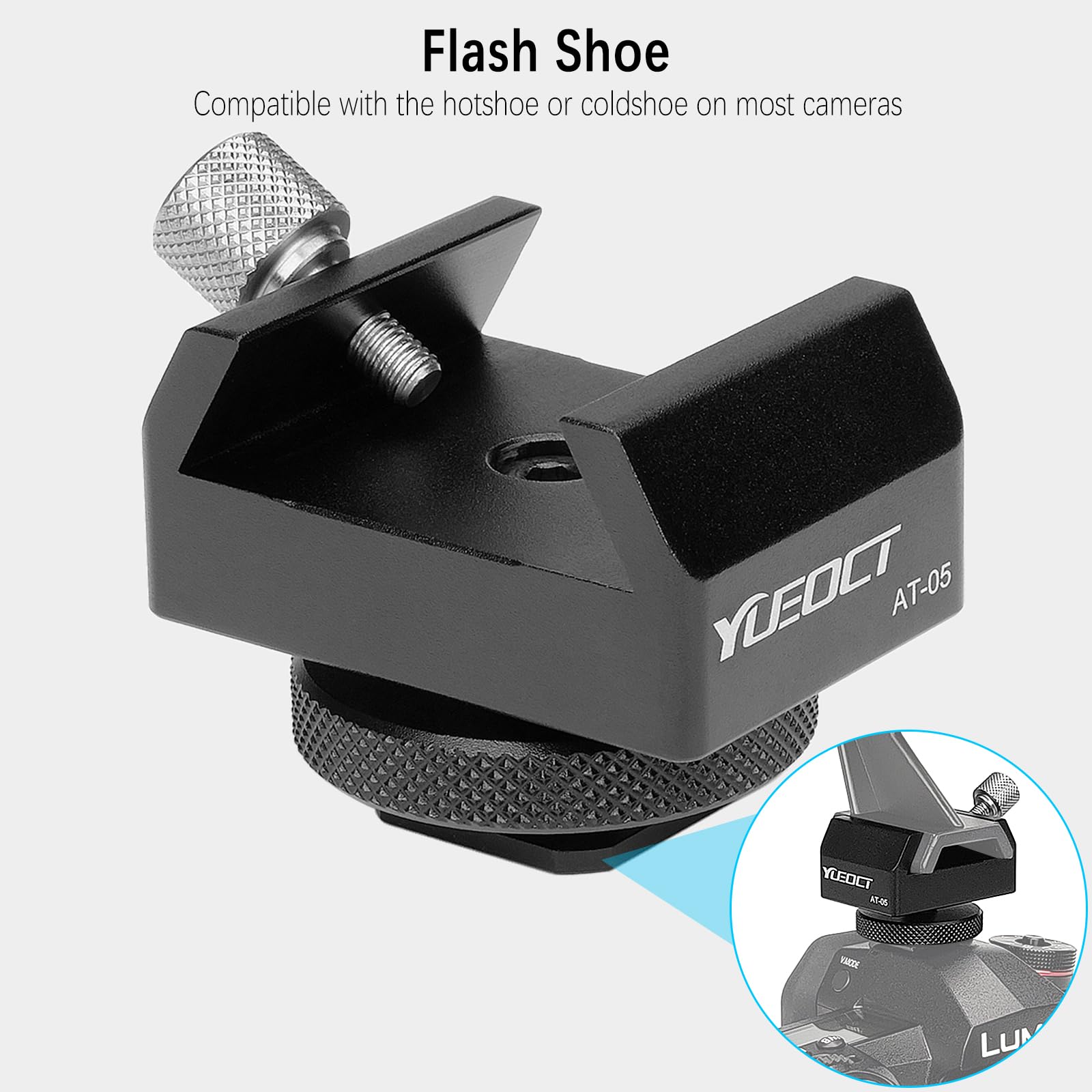 Metal Telescope Finderscope Mount Adapter Finder Scope Base Dovetail Bracket with 1/4" Threaded Hole for Video DSLR Mirrorless Camera Flash Hotshoe Coldshoe Hot Cold Shoe Sky Astrophotography - Image 3