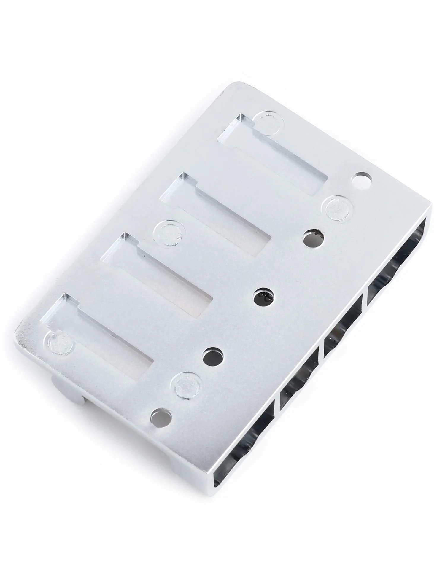 Metallor 4 String Bass Bridge Tailpiece Fixed Saddles for Electric Bass Guitar Jazz Bass or Precision Bass Chrome. - Image 8