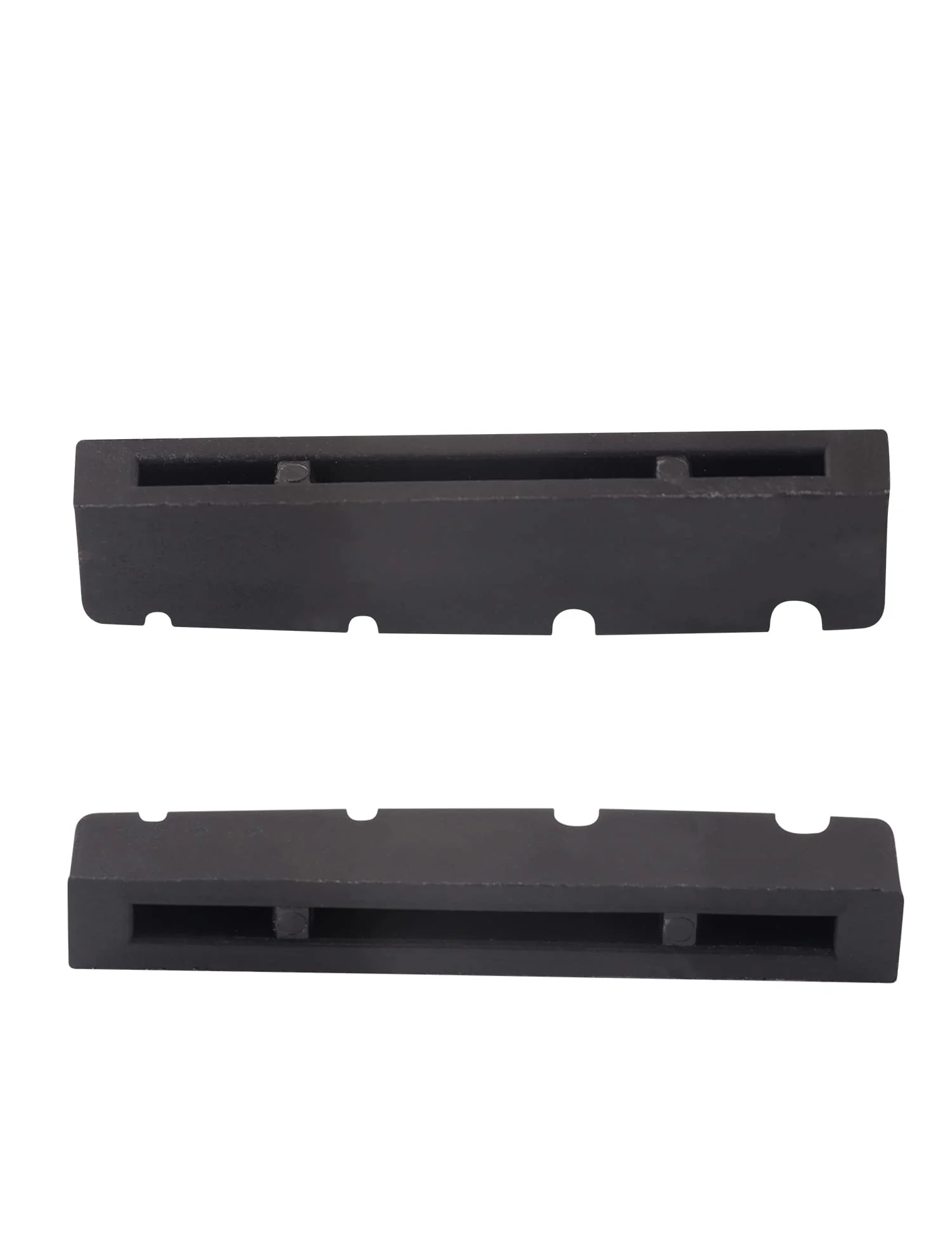 Metallor 4 String Graphite Bass Guitar Nut Pre-Slotted Top Nut Compatible with PB Bass Black 43 x 9 x 6mm Set of 2pcs. - Image 4