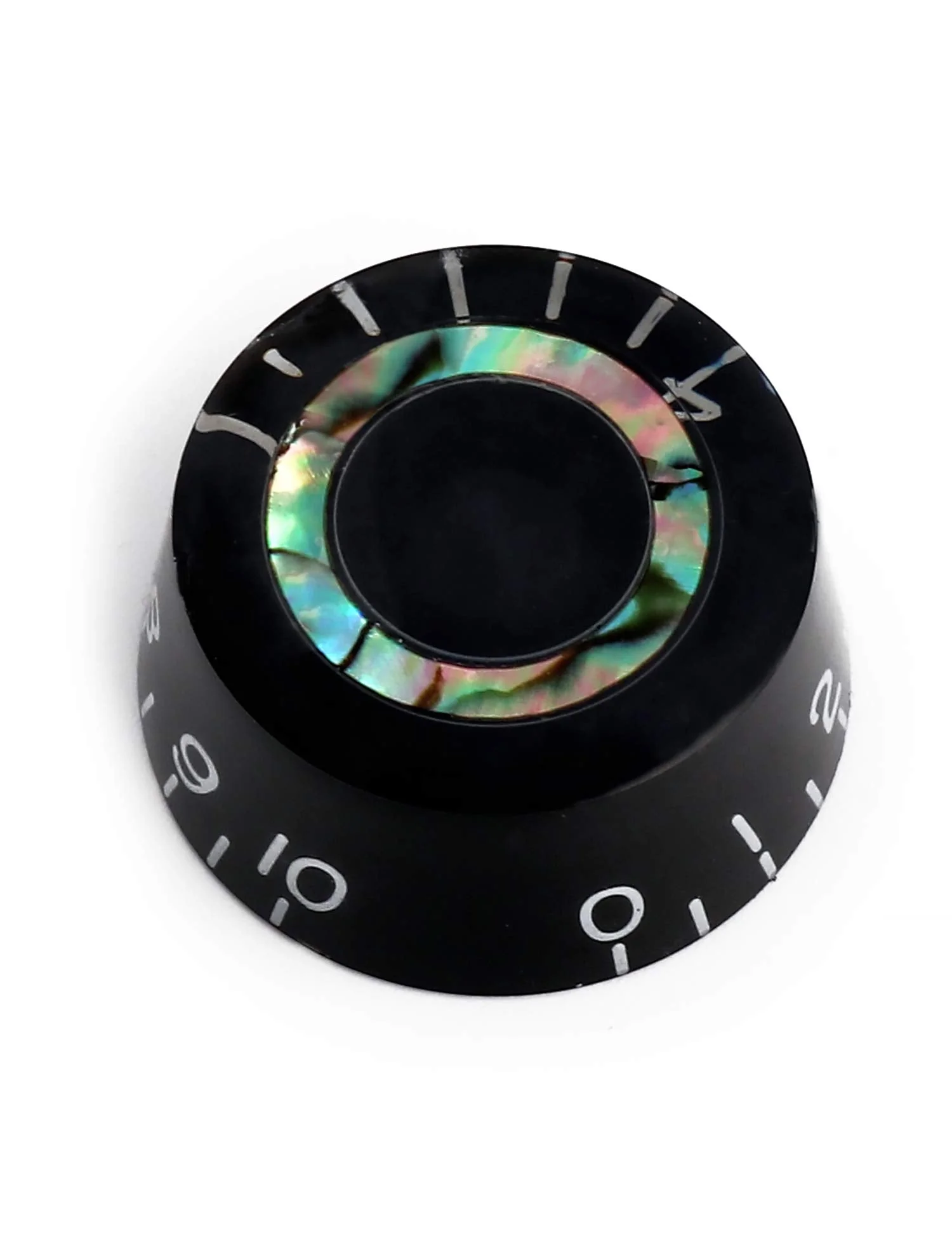 Metallor Electric Guitar Top Hat Knobs Speed Volume Tone Control Knobs Compatible with Les Paul LP Style Electric Guitar Parts Replacement Set of 4Pcs. Abalone Circle - Image 5