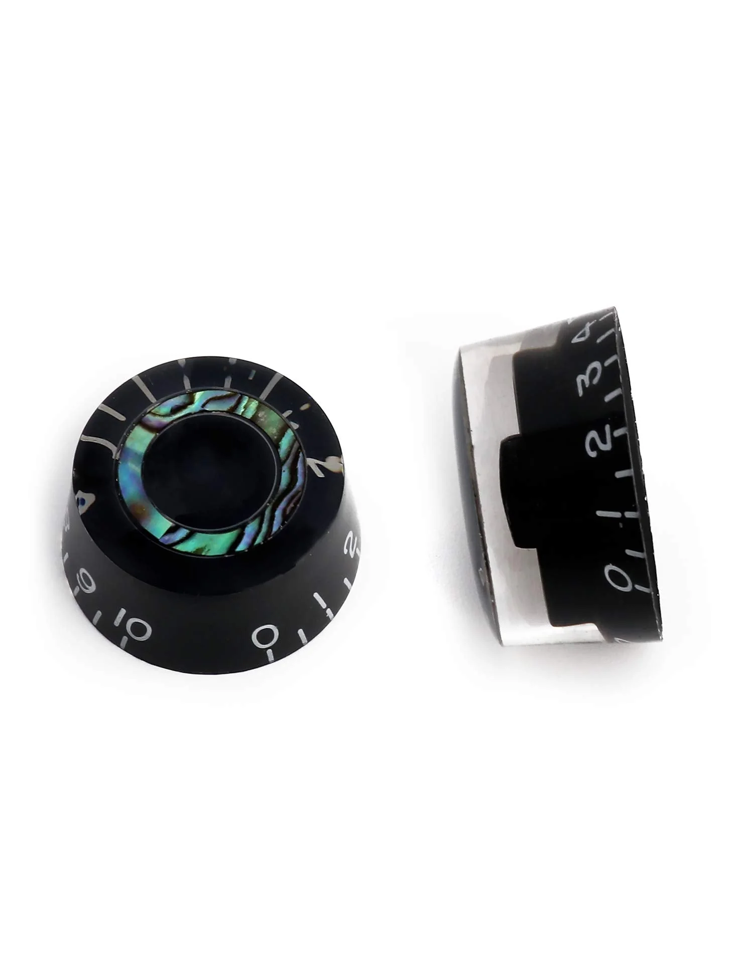 Metallor Electric Guitar Top Hat Knobs Speed Volume Tone Control Knobs Compatible with Les Paul LP Style Electric Guitar Parts Replacement Set of 4Pcs. Abalone Circle - Image 7