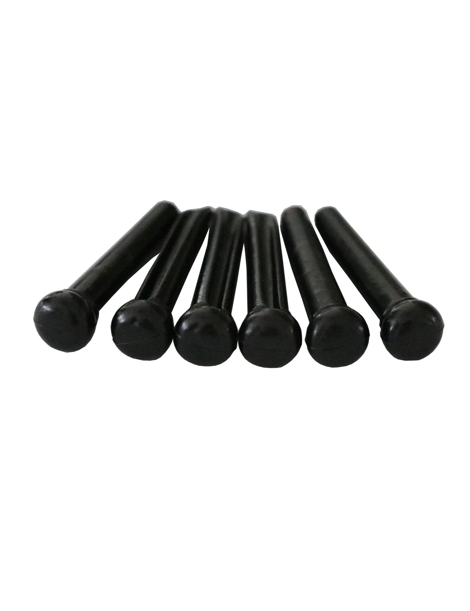 Metallor Guitar Bridge Pins String Pegs for Acoustic Guitar Parts Replacement Set of 6 Pieces Black.