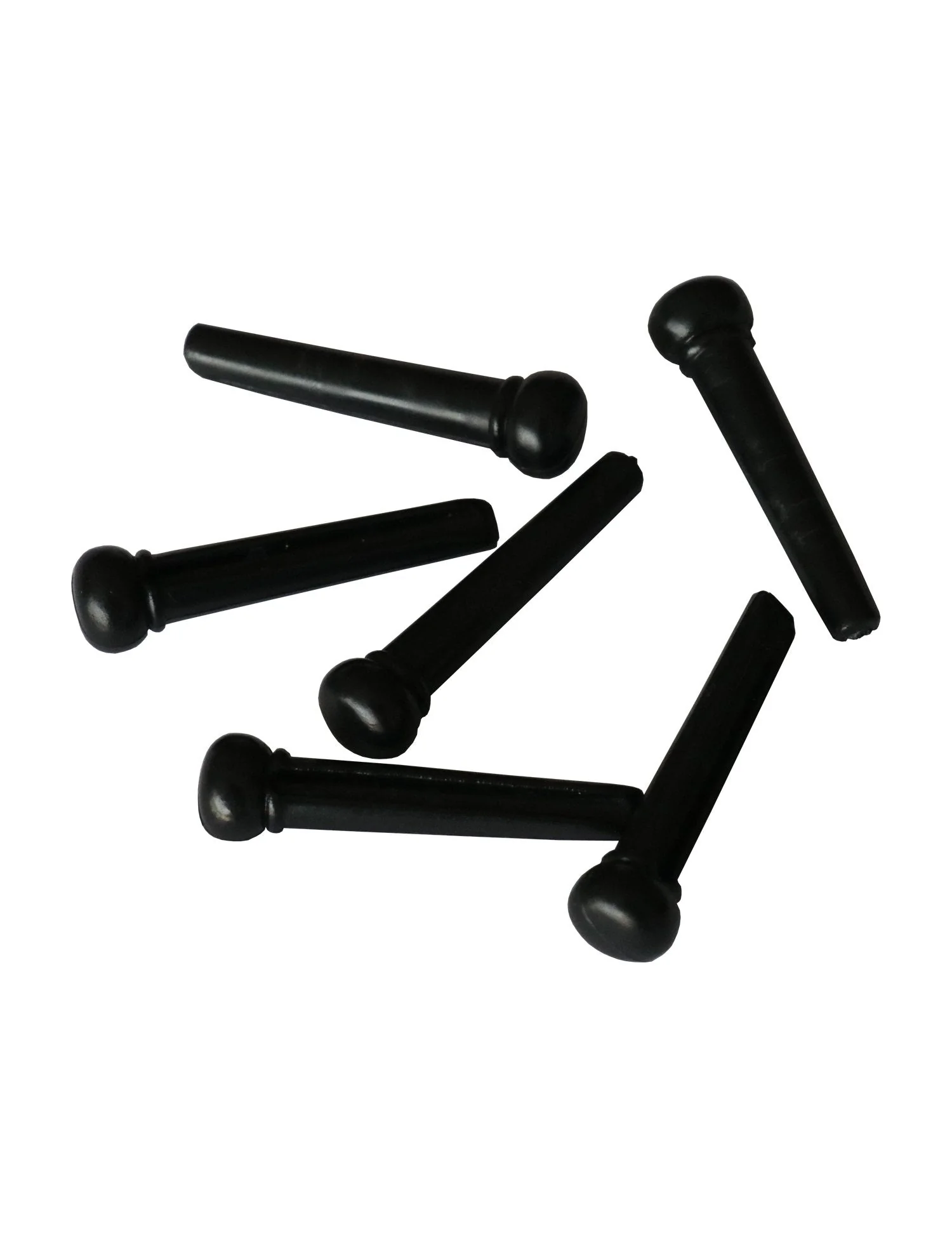 Metallor Guitar Bridge Pins String Pegs for Acoustic Guitar Parts Replacement Set of 6 Pieces Black. - Image 2