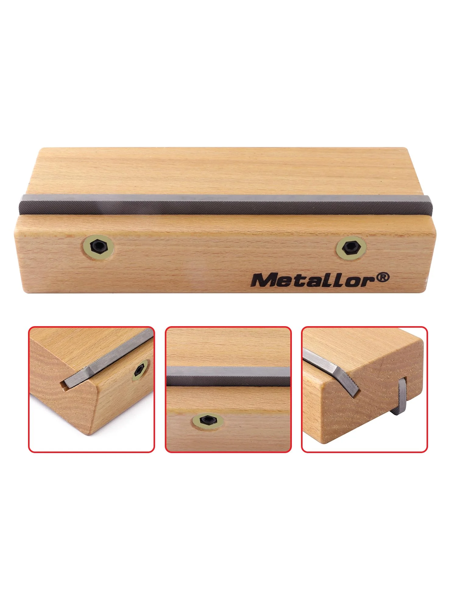 Metallor Guitar Fret Beveling File Wood Guitar Fret Crowning File Chamfering File Wood Cutting Edge Tool Fret End Dressing Guitar Luthier Tool Repair Tools. - Image 2