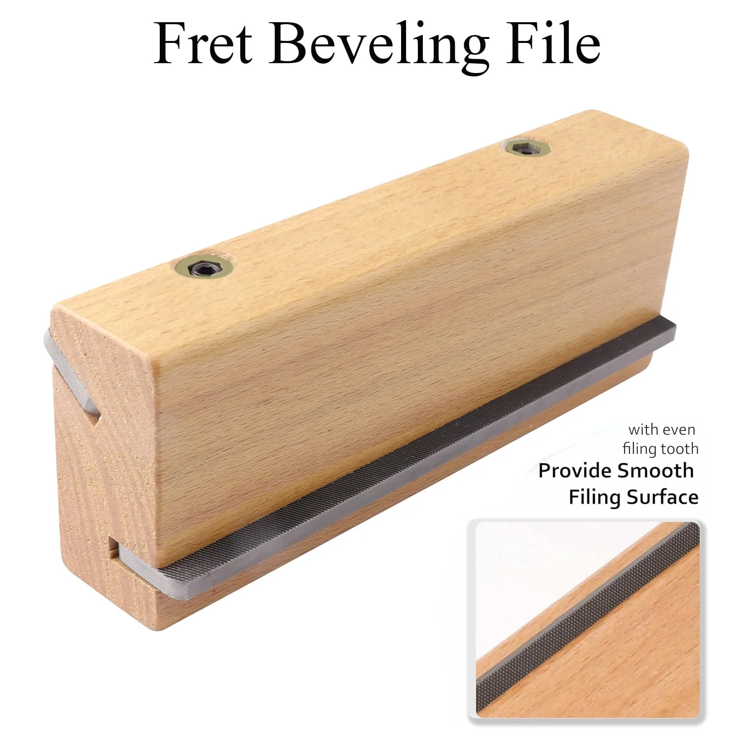 Metallor Guitar Fret Beveling File Wood Guitar Fret Crowning File Chamfering File Wood Cutting Edge Tool Fret End Dressing Guitar Luthier Tool Repair Tools. - Image 6
