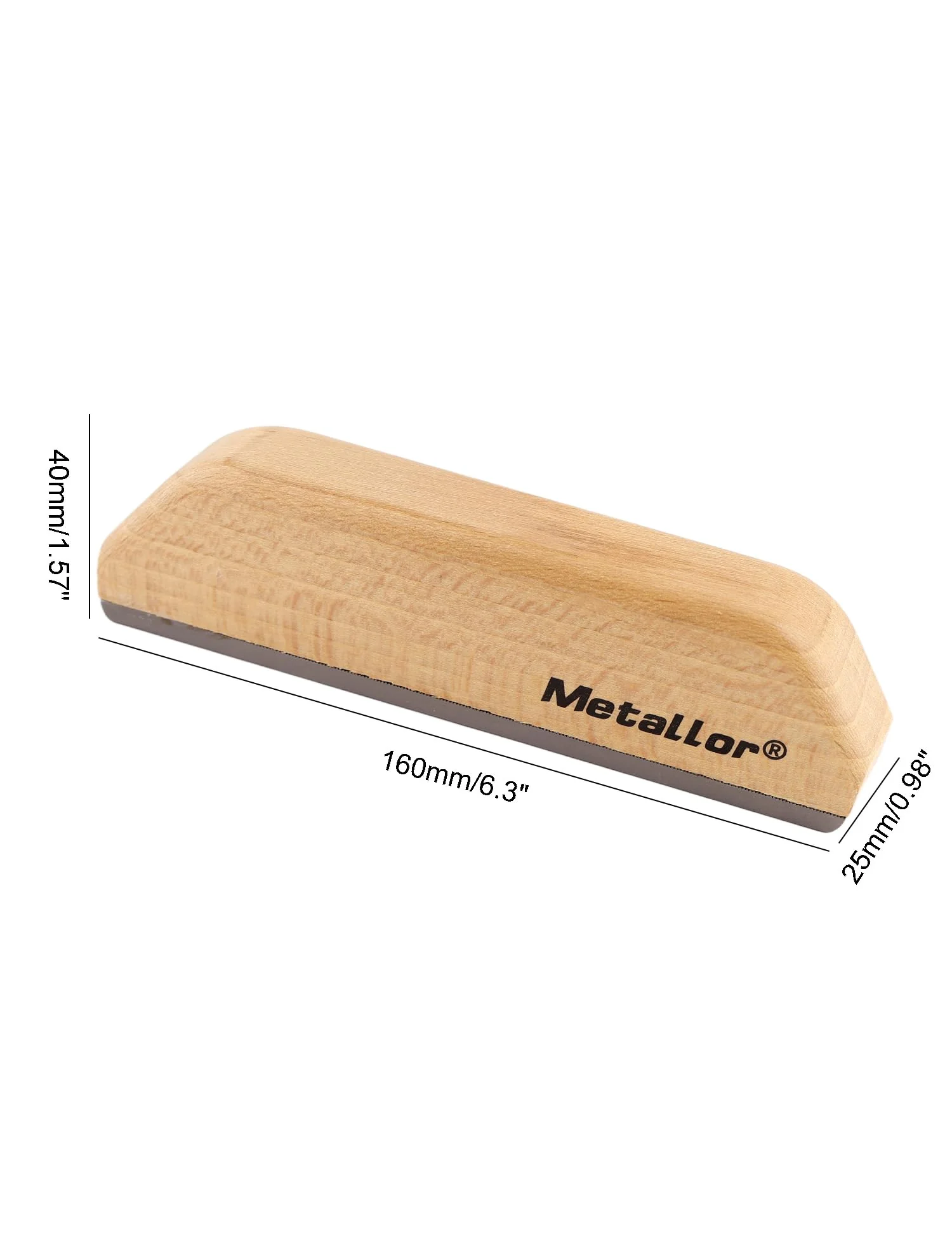 Metallor Guitar Fret Leveling File Wood Guitar Fingerboard Leveling Flat File for Fret Dressing Fret Sanding with Wood Handle Guitar Luthier Tools Repair Tools. - Image 4