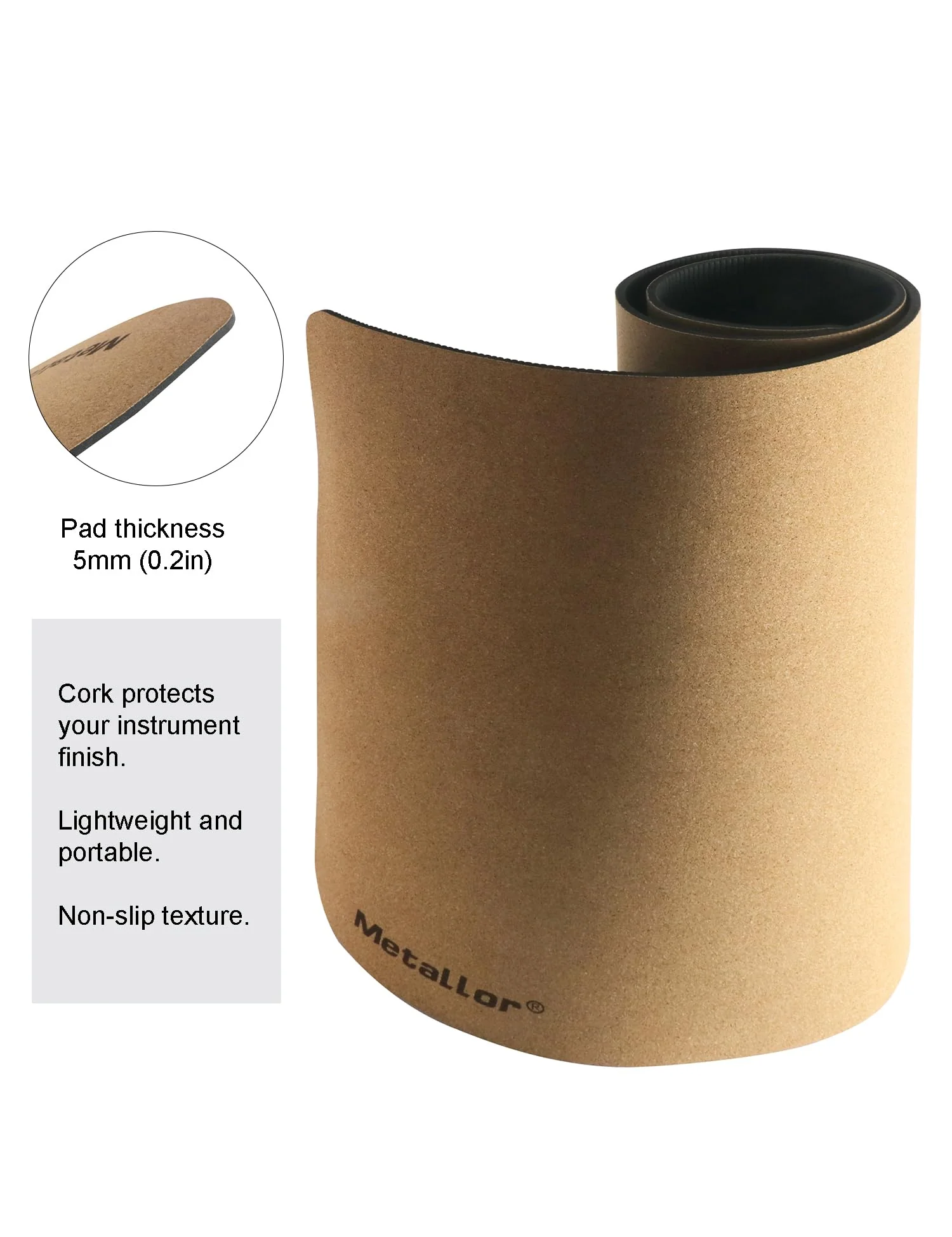 Metallor Guitar Work Mat String Instruments Mat Pad Luthier Workstation Anti-Slip Clean Maintenance Bench Pad for Electric Guitar, Acoustic Guitar, Bass, Banjo, Ukulele, Violin, Mandolin etc. - Image 5