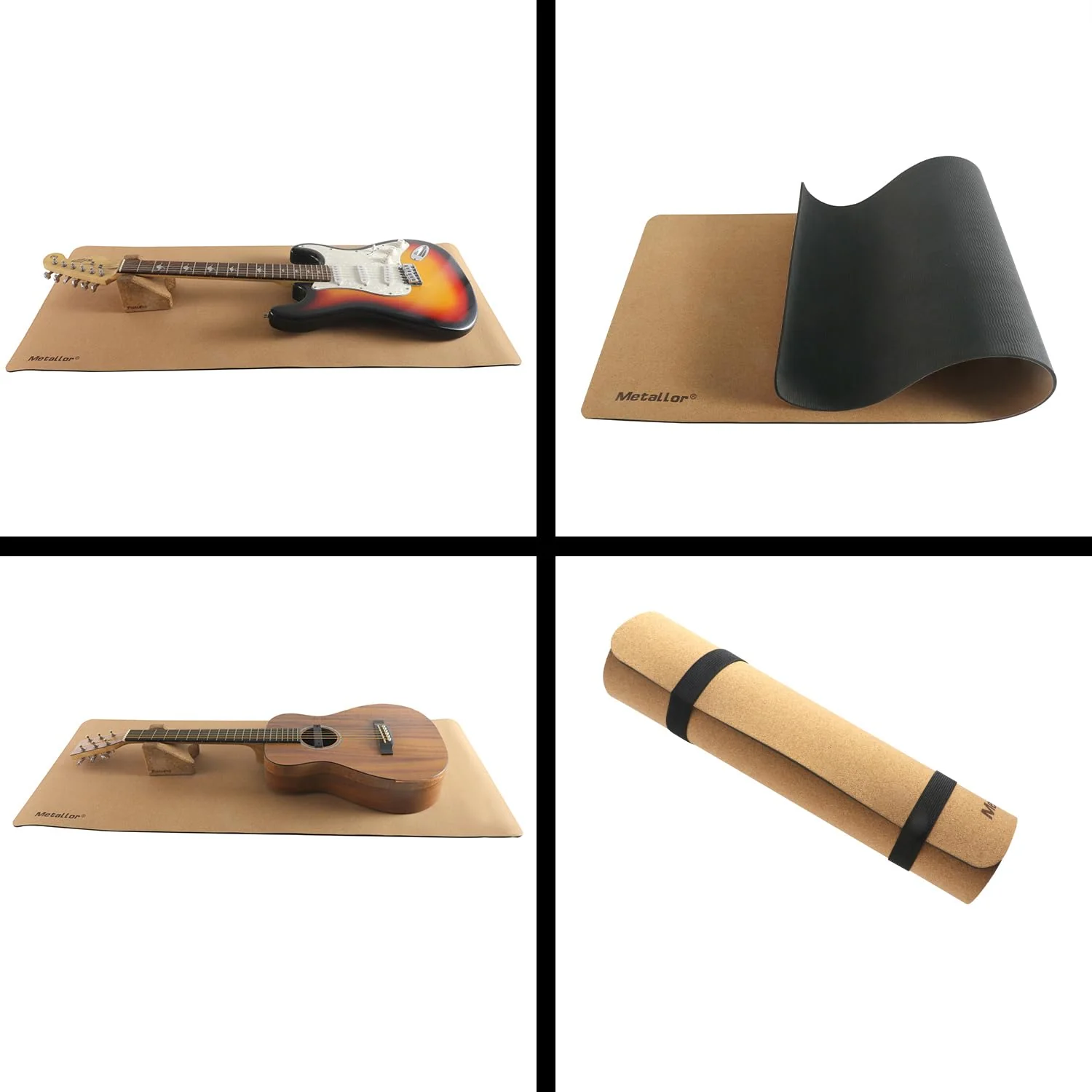 Metallor Guitar Work Mat String Instruments Mat Pad Luthier Workstation Anti-Slip Clean Maintenance Bench Pad for Electric Guitar, Acoustic Guitar, Bass, Banjo, Ukulele, Violin, Mandolin etc. - Image 7