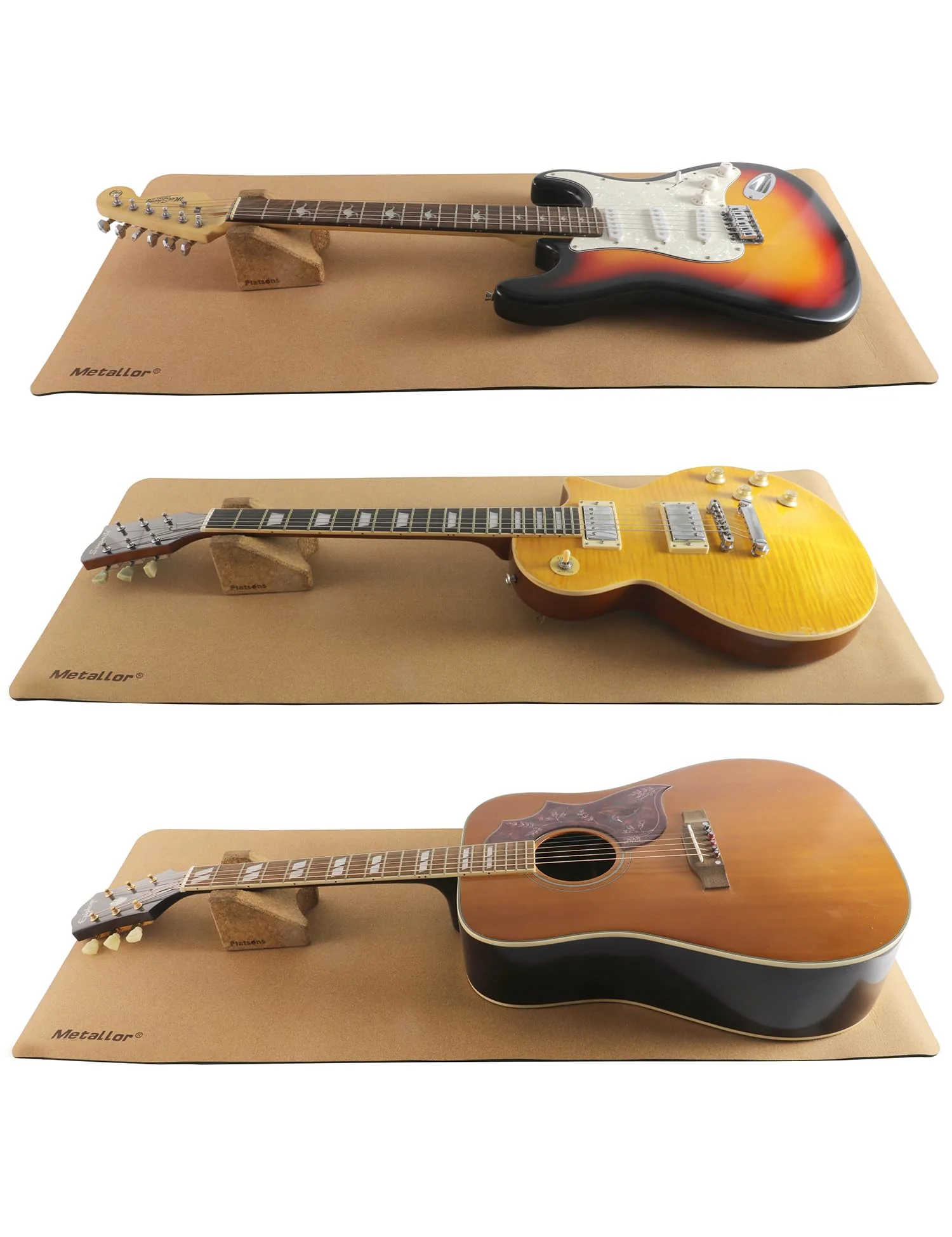 Metallor Guitar Work Mat String Instruments Mat Pad Luthier Workstation Anti-Slip Clean Maintenance Bench Pad for Electric Guitar, Acoustic Guitar, Bass, Banjo, Ukulele, Violin, Mandolin etc. - Image 9