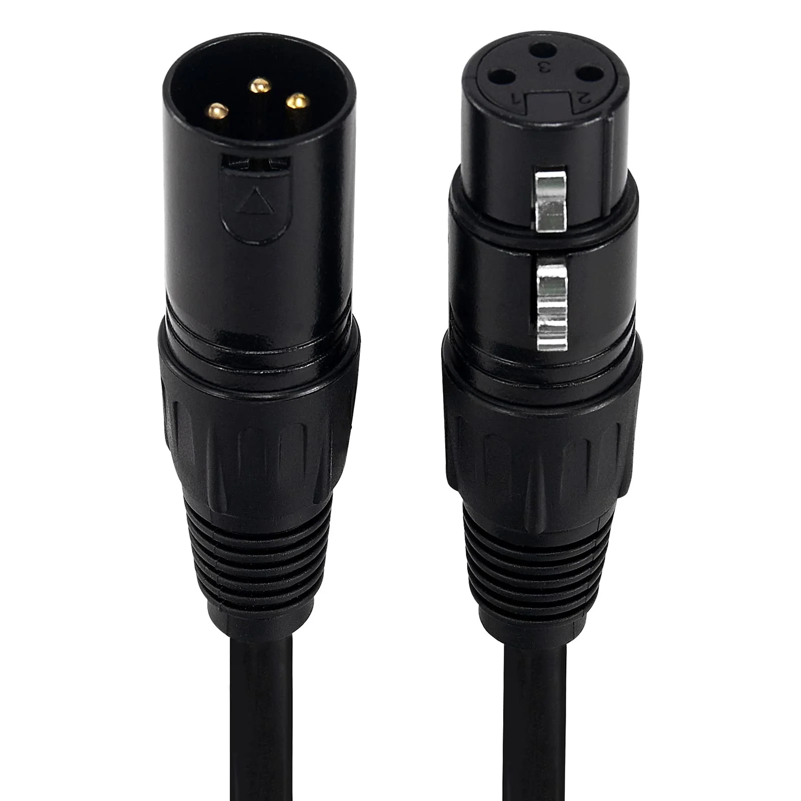 MFL. 50 ft Flexible DMX Cable 22AWG 3 Pin Signal (XLR Compatible) Male to Female Wire for Stage Lighting DJ Lights, 110 Ohms Impedance, Black, Pack of 1 - Image 7