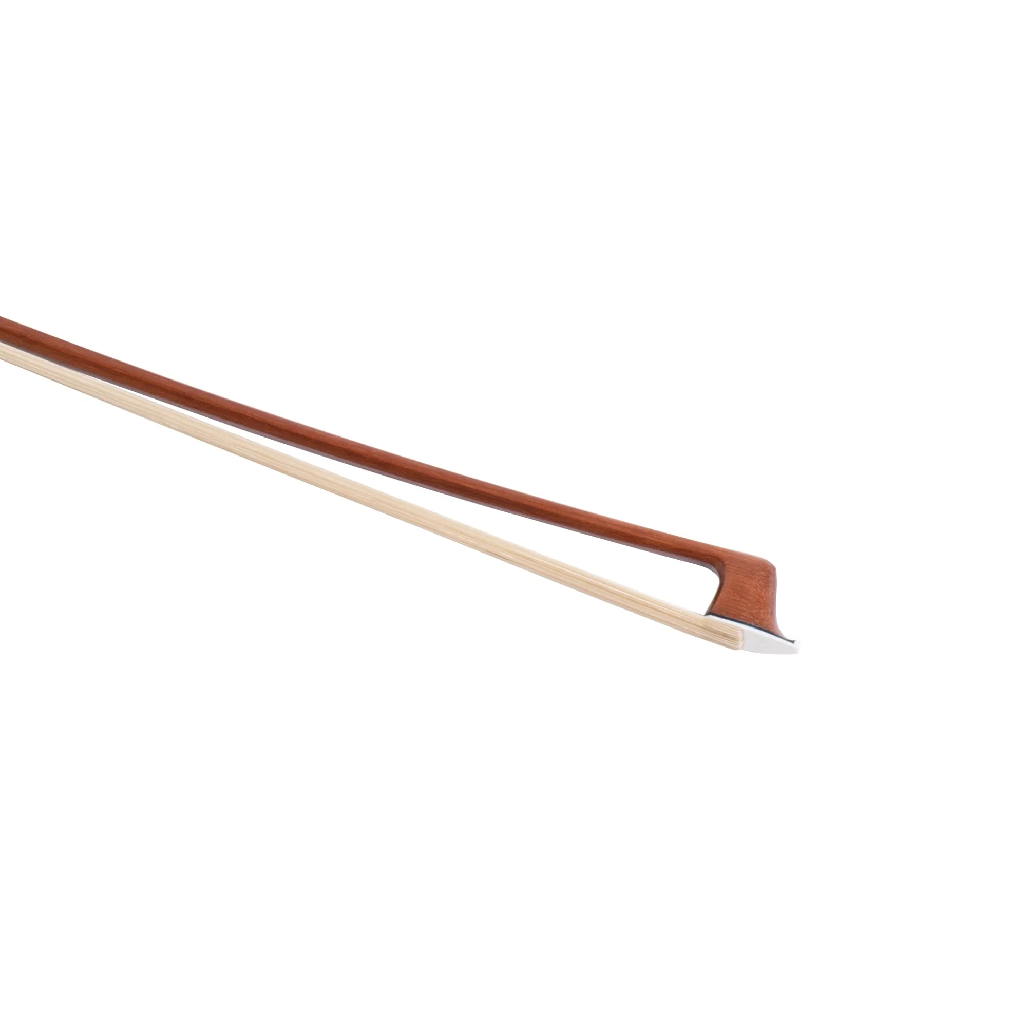 MI&VI AB-530 Classic Brazilwood Viola Bow for 14"-17" Violas (Full Size) with Bow Case Included | Well Balanced | Ebony Frog | Silver Mount | Mongolian Horse Hair - MIVI Music - Image 5