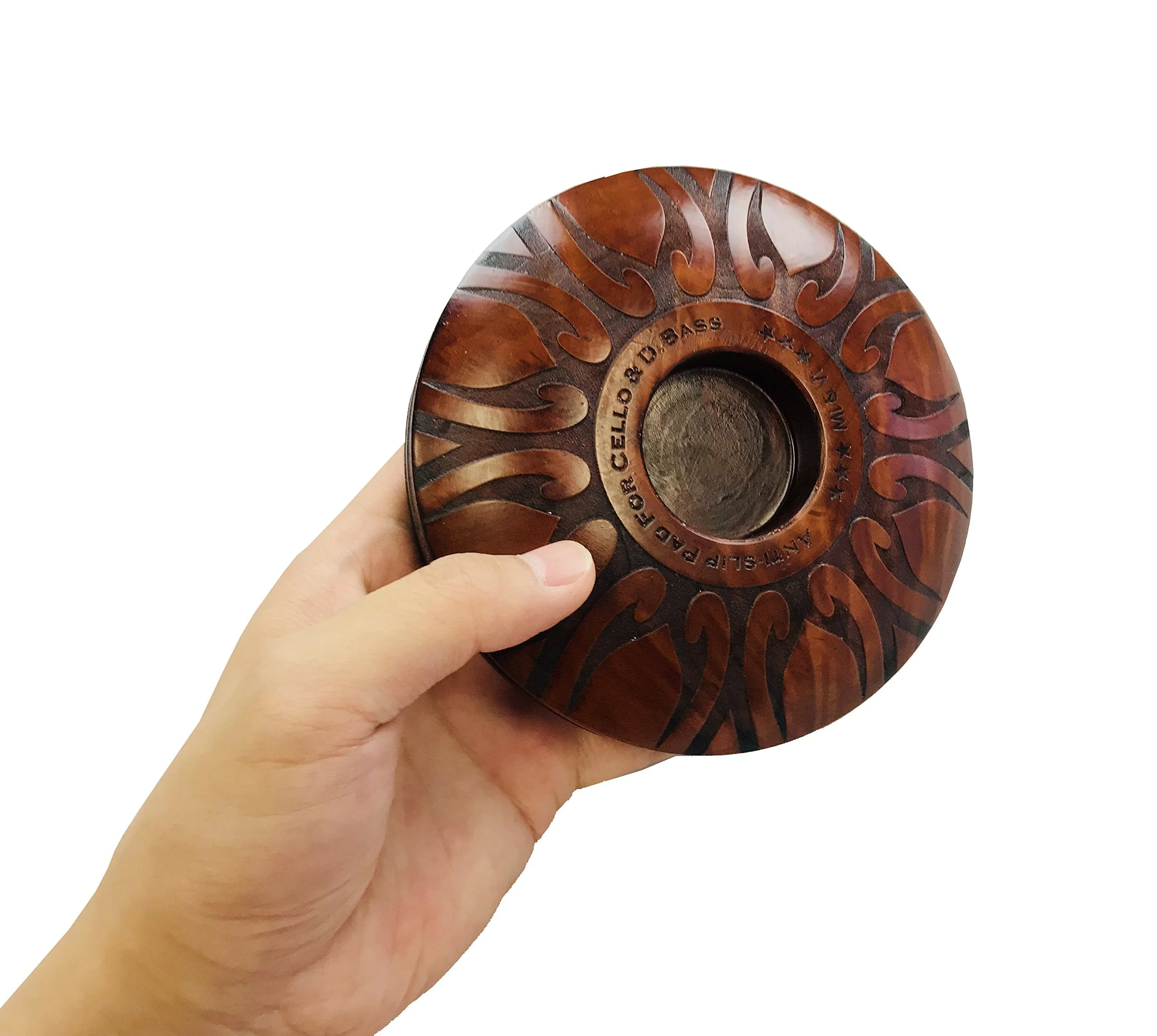 MI&VI Cello and Double Bass Round Endpin Stop - Perfect Anti-Slip Rest, Sound Stopper, Holder Pin, Real Wood - Image 5