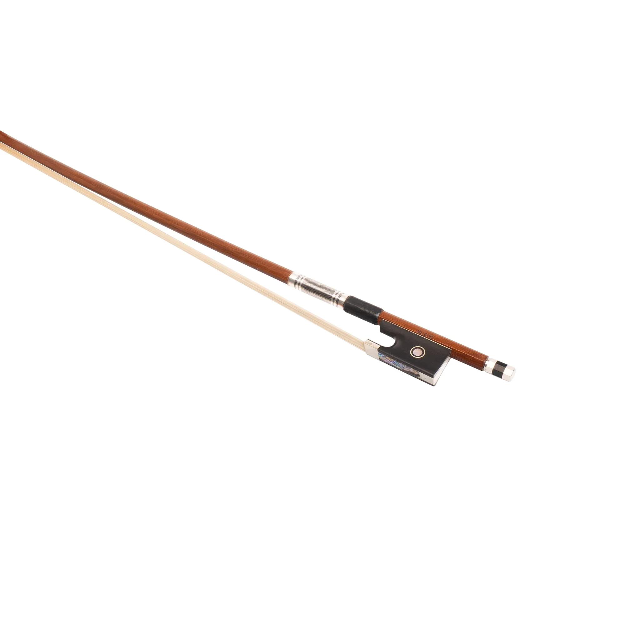 MI&VI NB-530 Classic Violin Bow 4/4 (Full Size) with Bow Soft Bag and Rosin for Bow Hairs Included - Ebony Frog - Well Balanced - Light Weight - Real Mongolian Horse Hair (Violin 4/4) - MI&VI Music Violin 4/4 - Image 5