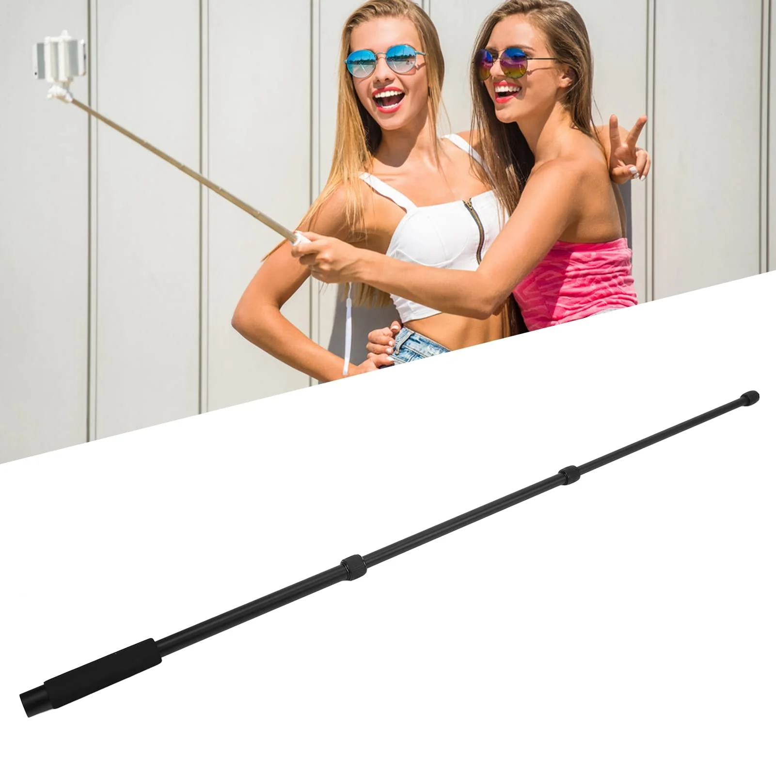 Mic Boom Arm, Mic Boom Pole High Hardness CNC Technology Aluminium Alloy Locking System Soft Handle for Video Production for TV Applications for Interview(4 knots) - Image 2