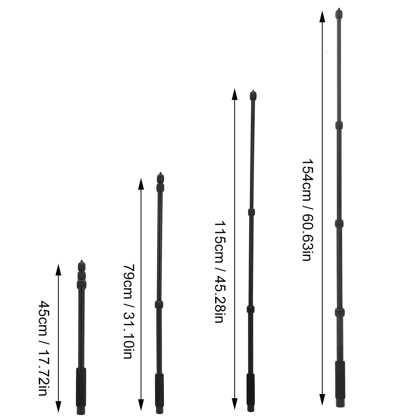 Mic Boom Arm, Mic Boom Pole High Hardness CNC Technology Aluminium Alloy Locking System Soft Handle for Video Production for TV Applications for Interview(4 knots) - Image 6