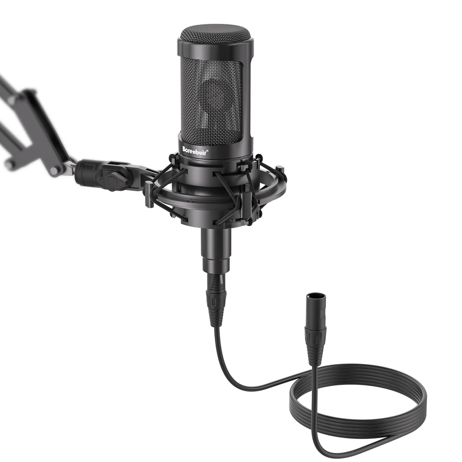 Mic for Asmr, for Audio Interface Cardioid Condenser Microphone XLR, Studio Recording microfono condensador with Shock mounts and Microphone Cable for Podcasting Music Voice-Over - Image 8