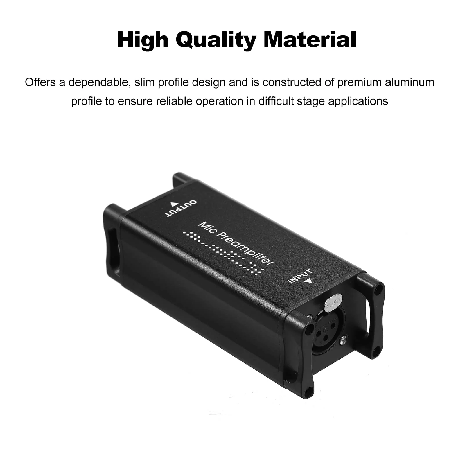 Mic Preamp, Microphone Preamp Audio Booster Microphone Preamp Preamplifier Home Audio Microphone Net Gain for Studio or Home Recording Livestream Broadcast Podcast - Image 4