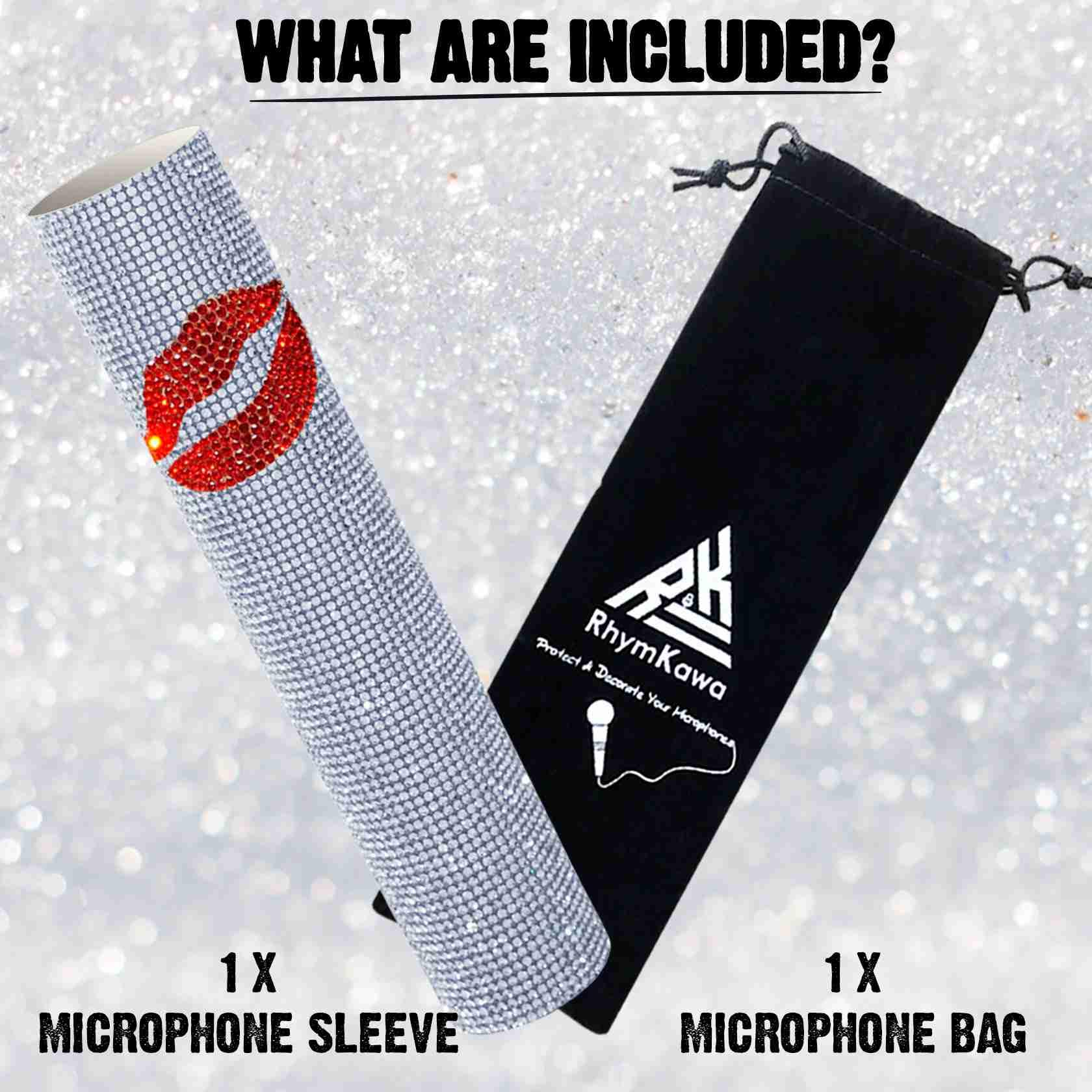 Mic Sleeve for Universal Wireless Microphone Handheld Glitter Shining on Wedding Party Live Tours TV Shows (Mic NOT Included) - Image 5