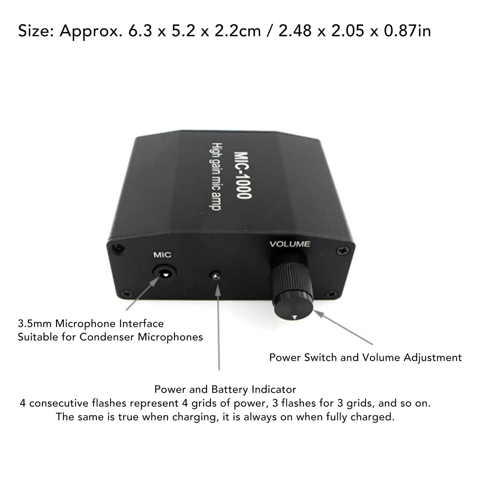 Microphone Amplifier Mic Audio Microphone Preamp Home Audio Power Amplifier System Kit - Image 2