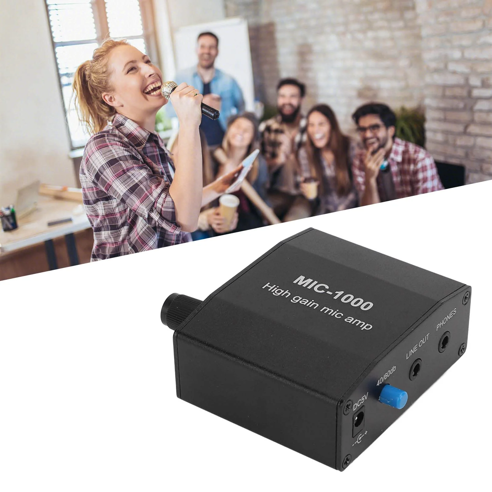 Microphone Amplifier Mic Audio Microphone Preamp Home Audio Power Amplifier System Kit - Image 7
