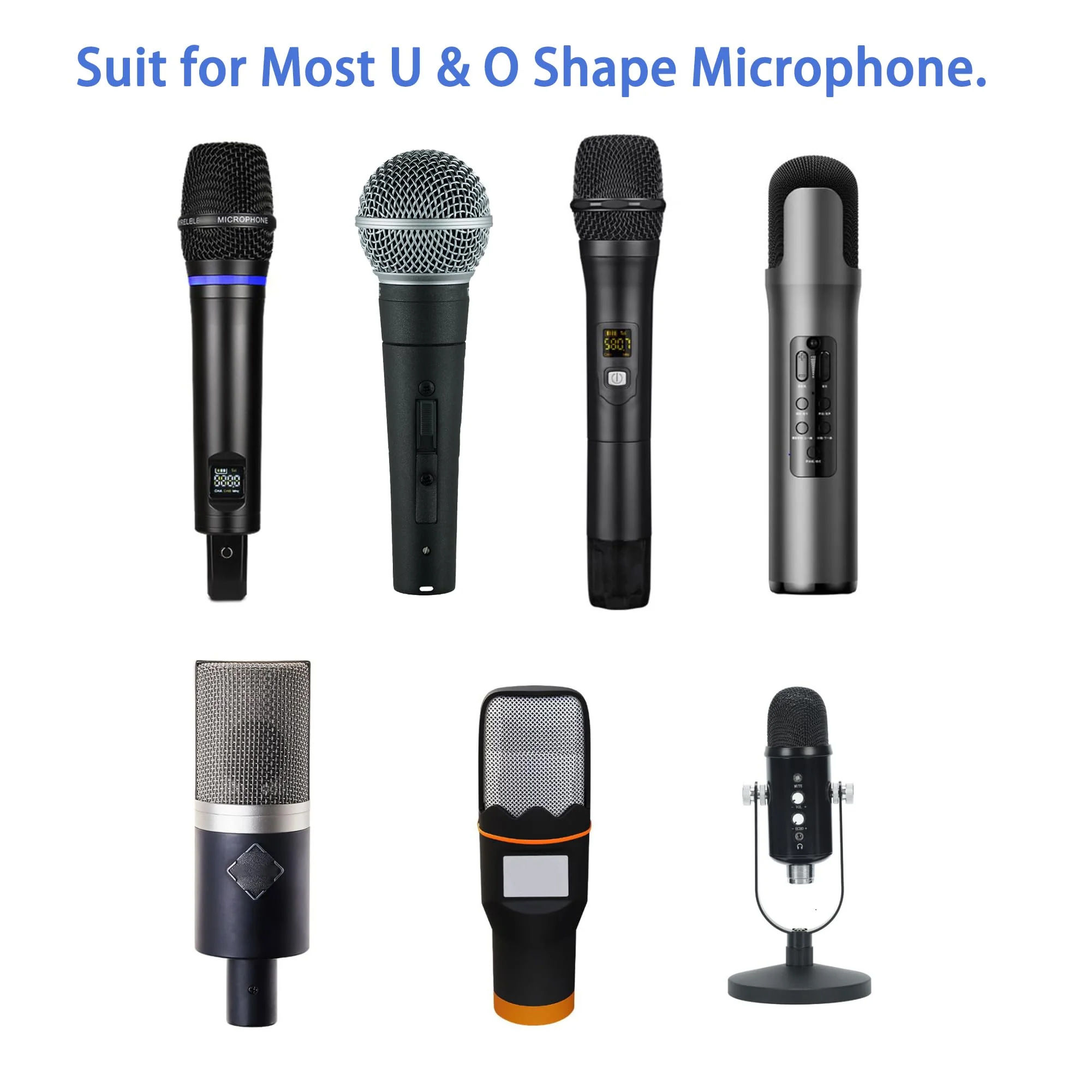 Microphone Cover Pop Filter 400 PCS, Disposable Mic Cover with Individual Packing, Microphone Protector Suit for Most Handheld Microphones, Non-Woven, Black 400 PCS-Black - Image 4