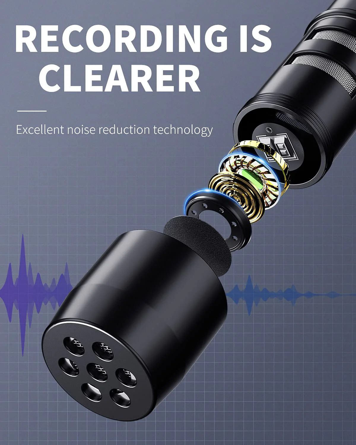 Microphone Professional for iPhone Lavalier Lapel Omnidirectional Condenser Mic Phone Audio Video Recording Easy Clip-on Lavalier Mic for YouTube, Interview, Conference for iPhone/iPad/iPod (6.6ft) - Image 2