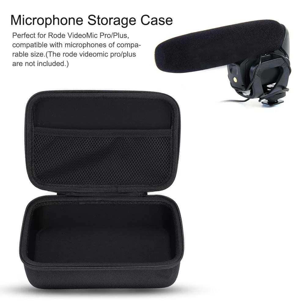 Microphone Protecting Case Compatible for RODE Video Mic Pro VideoMic Pro Plus on-Camera Microphone Easy to Carry Case for RODE VideoMic Pro+ R Plus VMPRPLUS - Image 2