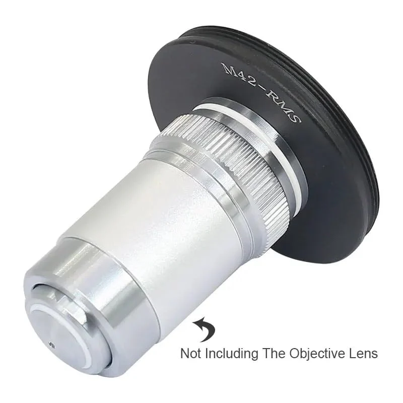 Microscope Adapter, M42 to C-Mount, Aluminum, 1x Adapter Ring - Image 5