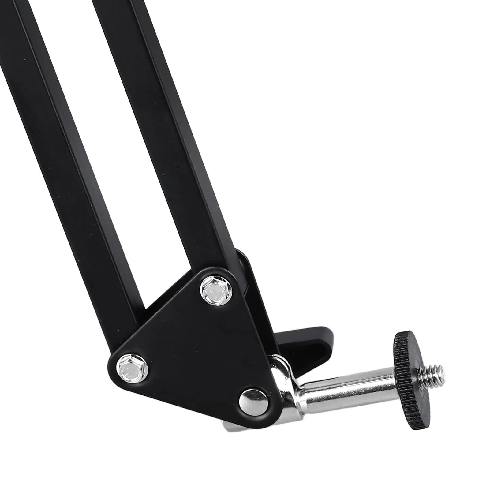 Microscope Articulated Arm Stand, 360° Rotation HDMI USB Camera Lens Holder with 50mm Lens Fixing Ring and Clamp Universal Telescopic Folding Electronic Soldering Repairing Stand - Image 9