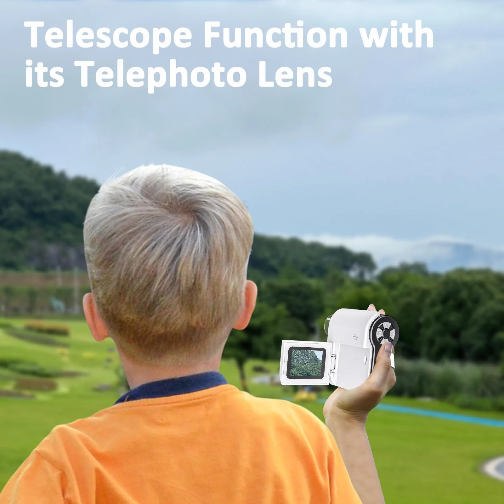 Microscope for Kids - 1000X Portable Kids Microscope Handheld Microscope | Telescope and Microscope with 32GB SD Card | Photo and Video Mini Microscope | Science Kits for Kids Over 3 Years Old White - Image 3