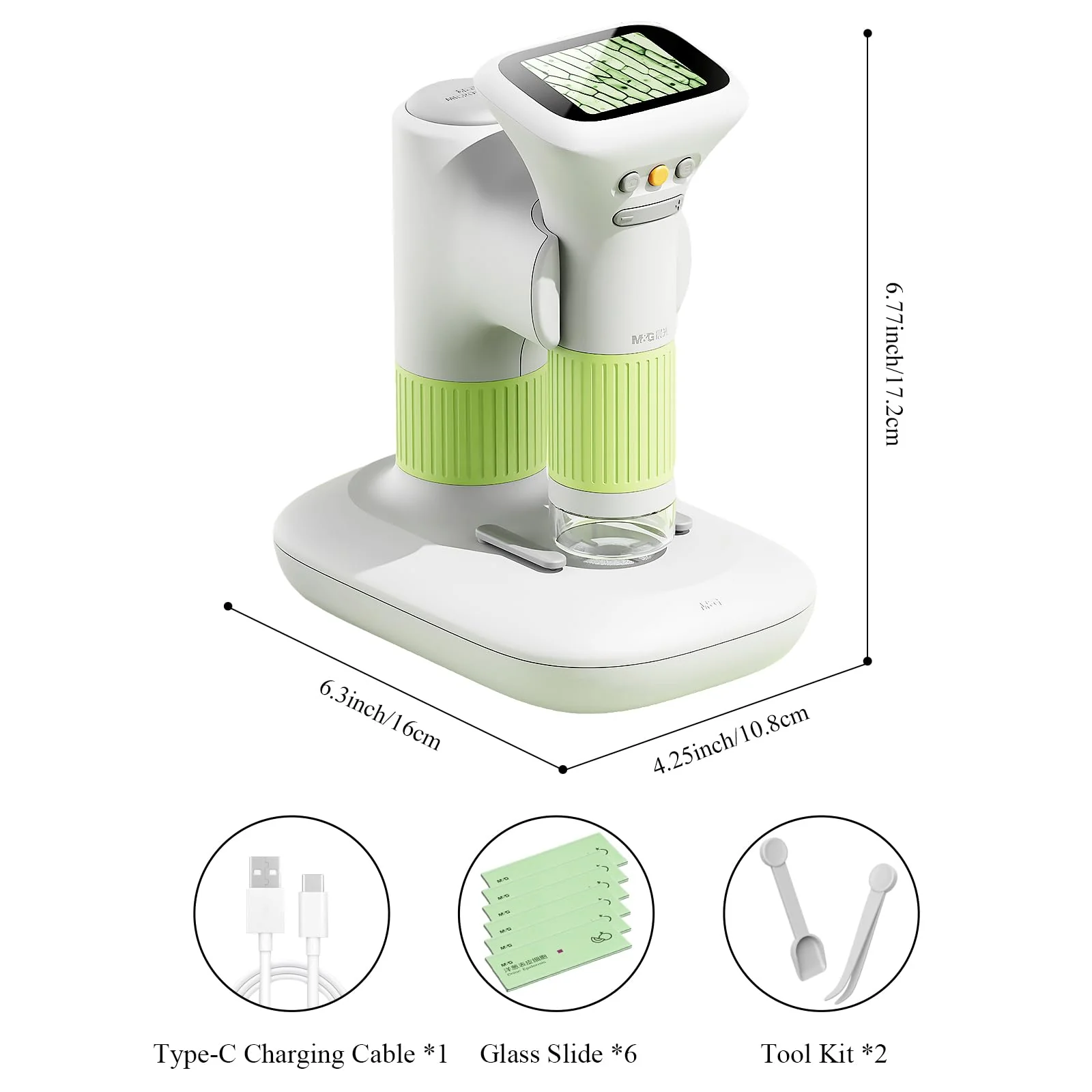 Microscope for Kids, M&G 1000X Handheld Digital Kids Microscope with 2.0 Inch Screen, Portable Pocket Miniscope Educational Science Toys for Age 3 4 5 6 7 8 9 10 11 12 Girls Boys - Image 5