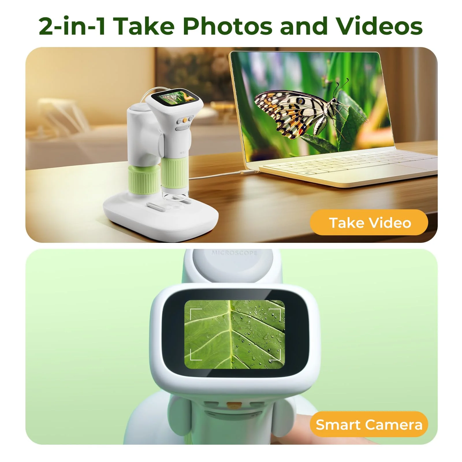Microscope for Kids, M&G 1000X Handheld Digital Kids Microscope with 2.0 Inch Screen, Portable Pocket Miniscope Educational Science Toys for Age 3 4 5 6 7 8 9 10 11 12 Girls Boys - Image 6