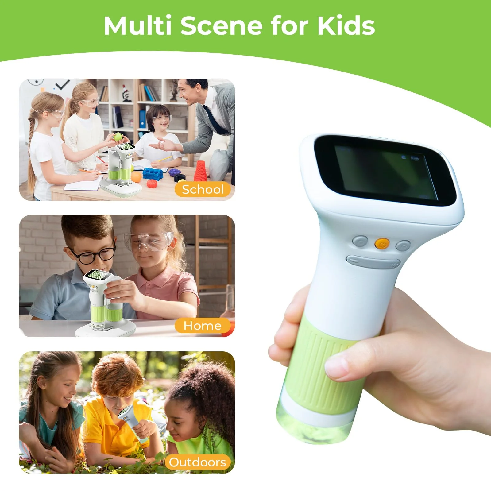 Microscope for Kids, M&G 1000X Handheld Digital Kids Microscope with 2.0 Inch Screen, Portable Pocket Miniscope Educational Science Toys for Age 3 4 5 6 7 8 9 10 11 12 Girls Boys - Image 8