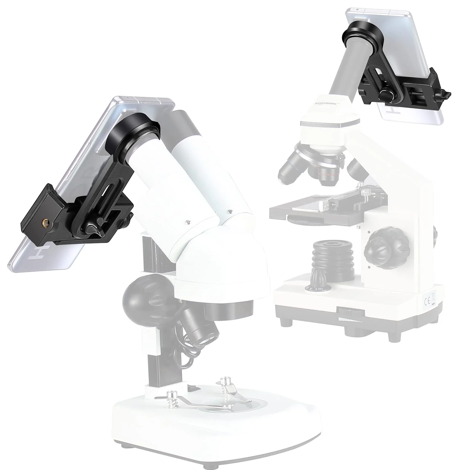 Microscope Lens Smartphone Adapter- Microscope Cellphone Camera Adapter, Built-in WF16X Microscope Eyepiece- Celticbird Smartphone Camera Adapter for Microscope Eyepiece Tube 23.2mm - Image 4